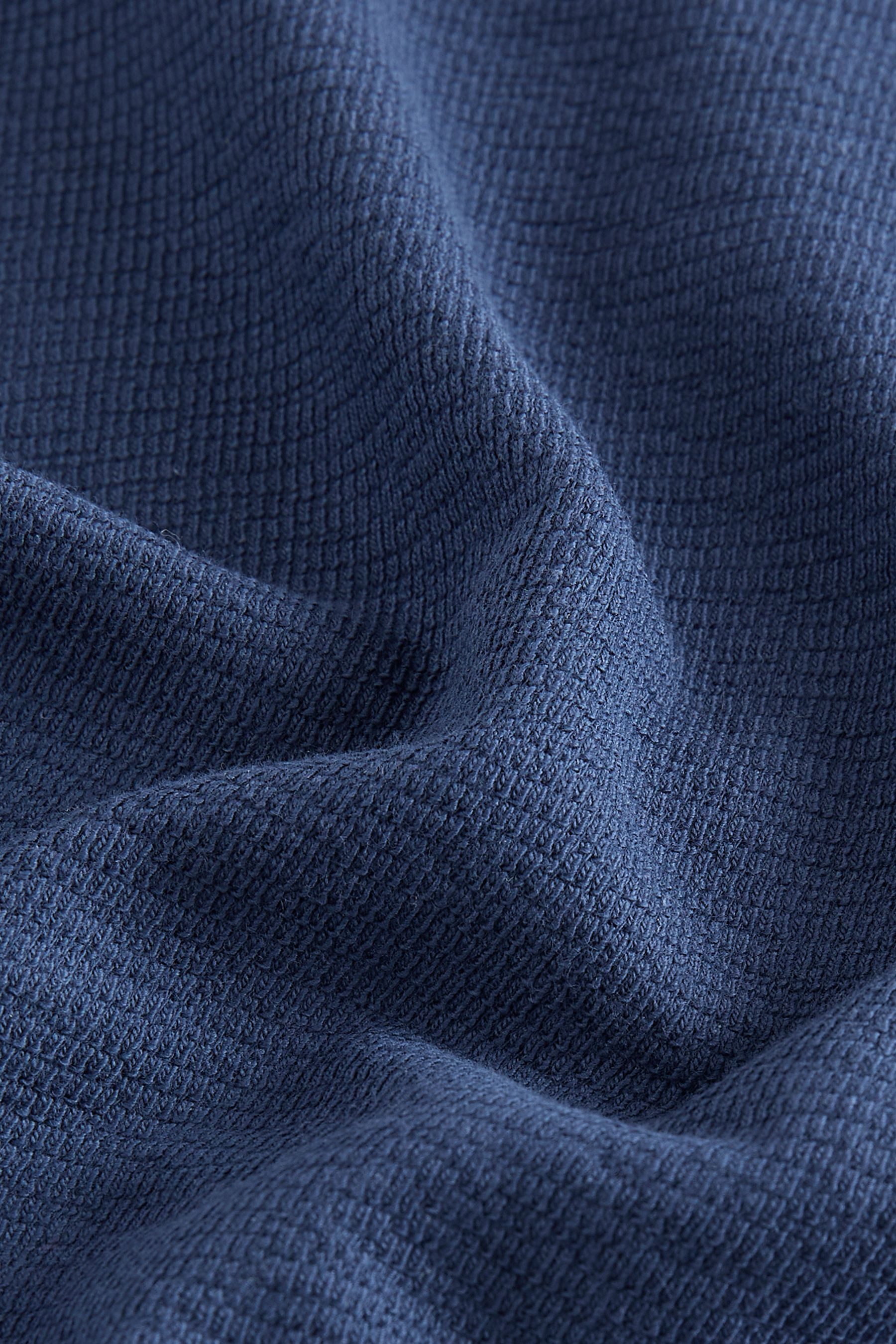 Next T-Shirt Strukturiertes Kurzarm-T-Shirt aus 100 % Baumwolle (1-tlg)