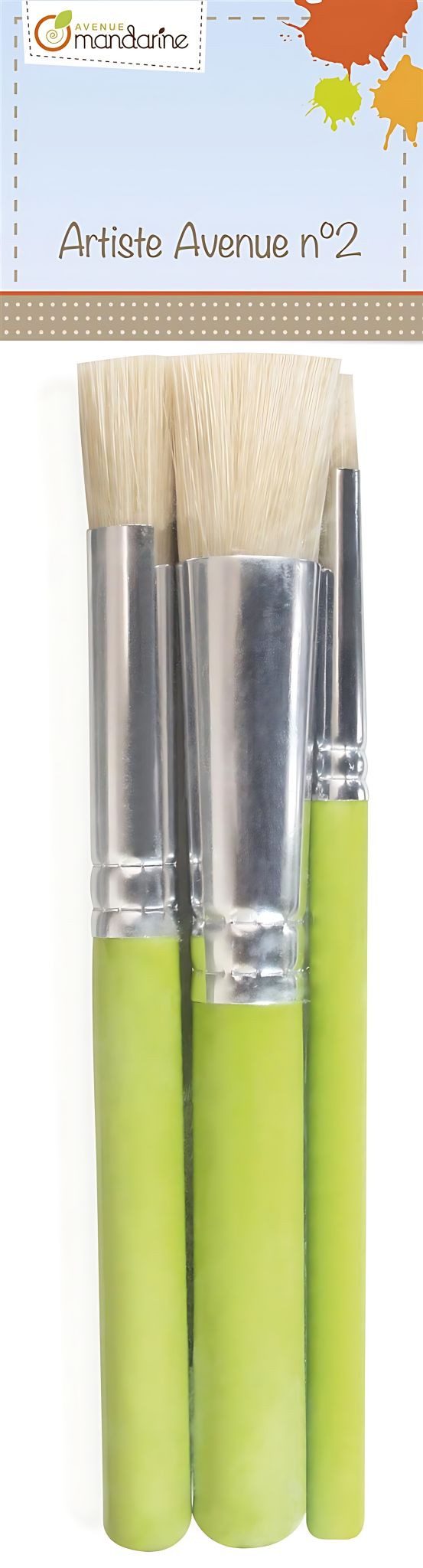 Avenue Mandarine Malpinsel Avenue Mandarine Set 3 Pinsel sortiert
