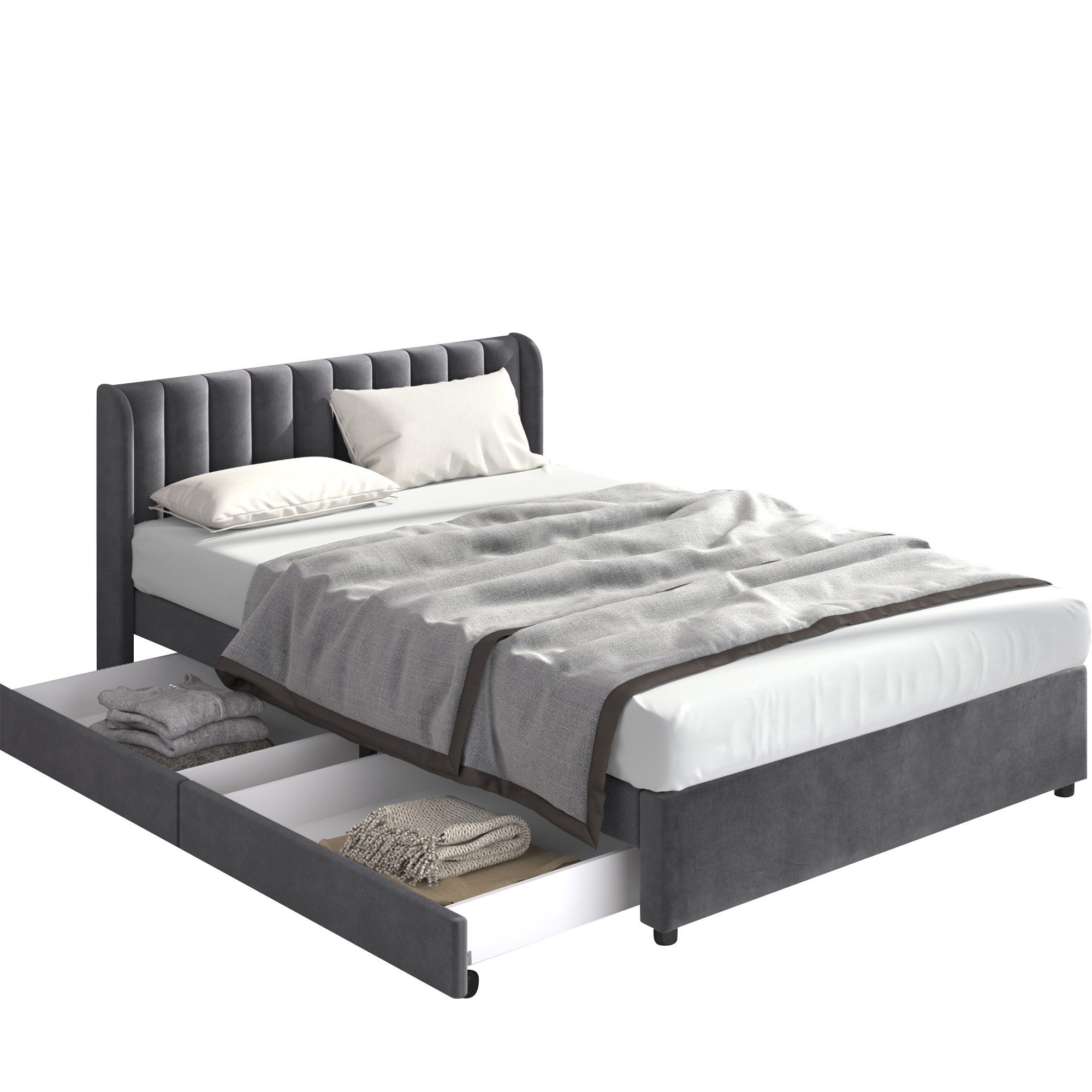 REDOM Polsterbett Doppelbett Stauraumbett Bett mit günstig online kaufen
