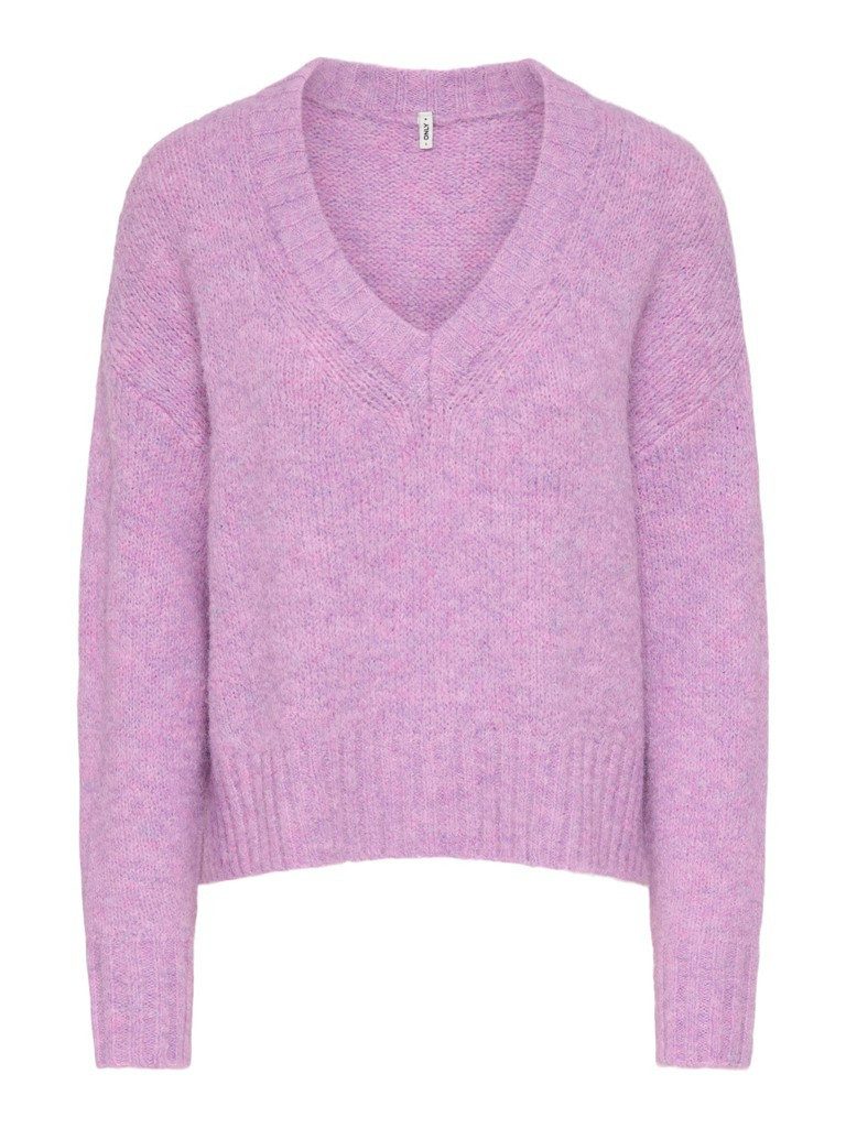 ONLY Strickpullover ONLFIONA LS LOOSE V-NECK KNT