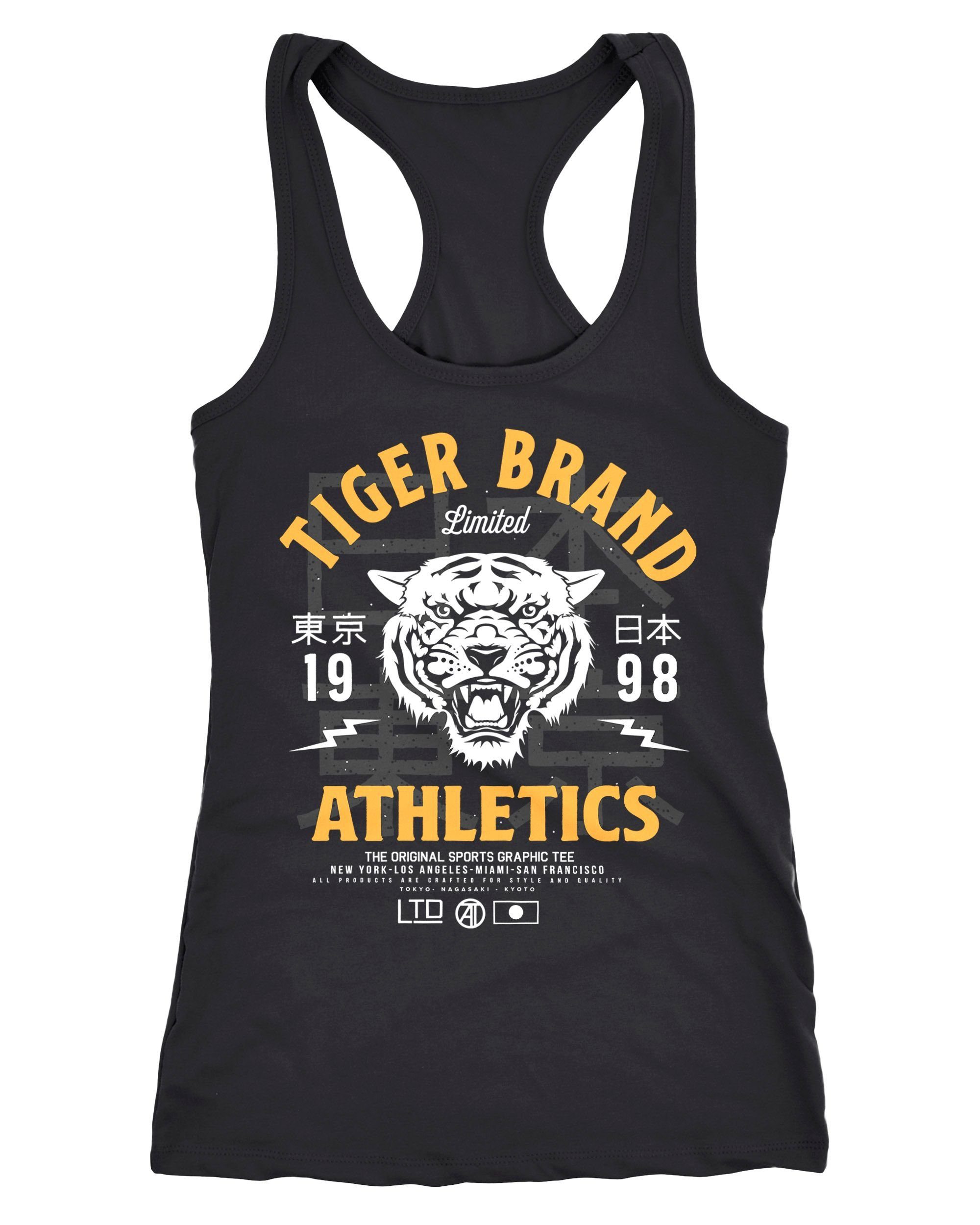 Tanktop Cooles Damen Tank-Top Tiger Brand Tokyo Supply Japan Athletic Sport Muskelshirt Muscle Shirt Neverless®