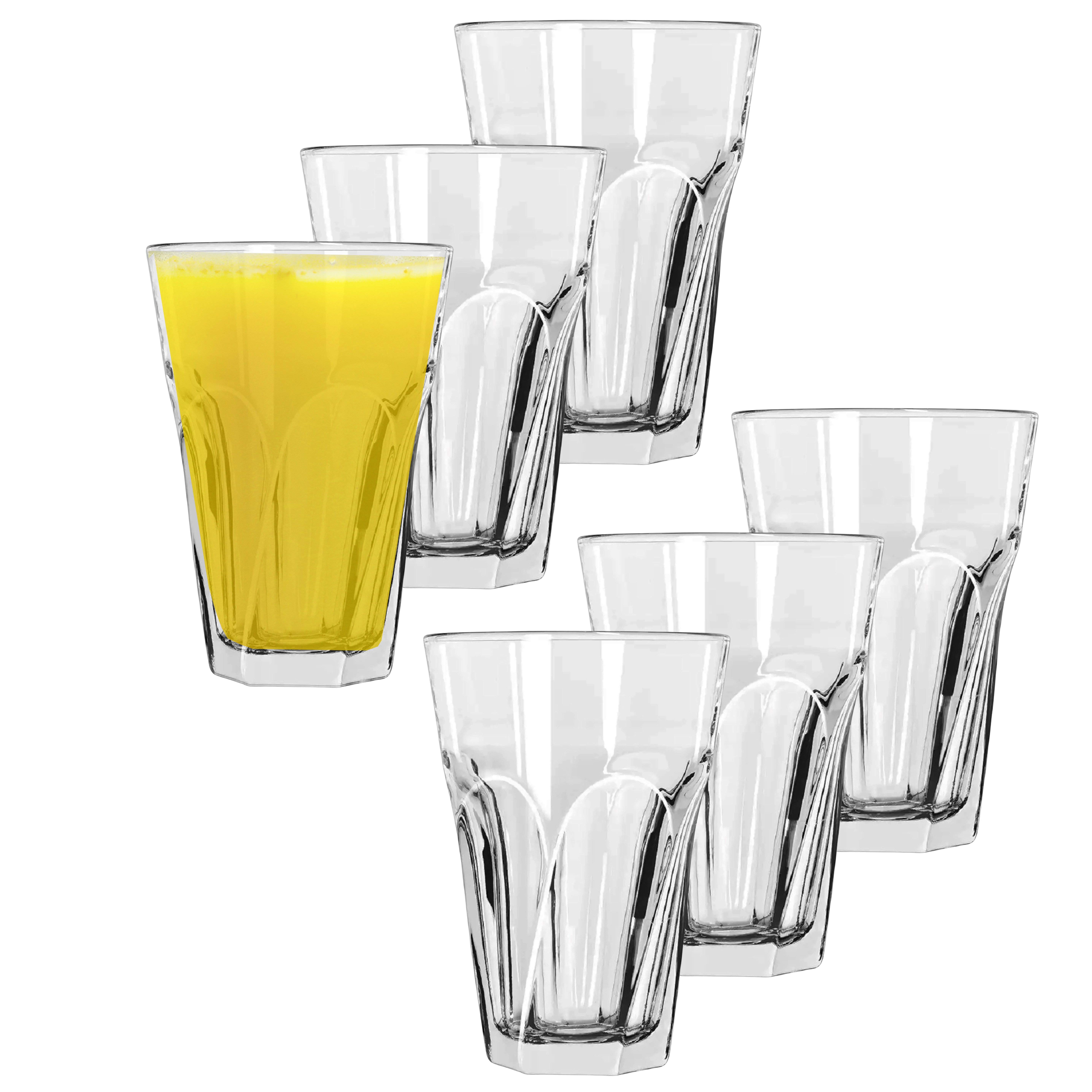 Glas 12 x Gläser 280 ml - Trinkgläser für Wasser - Wassergläser Saftgläser