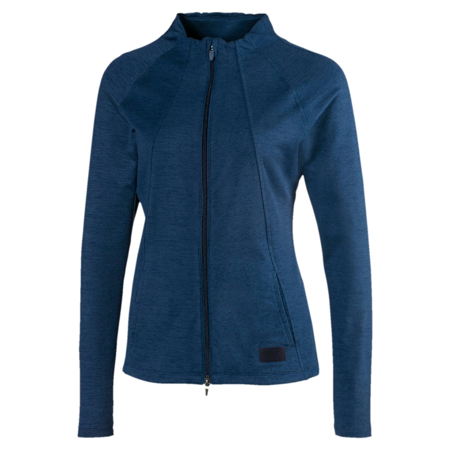 PUMA Poloshirt Puma Golf Jacke Cloudspun Warm Up Blau Damen S