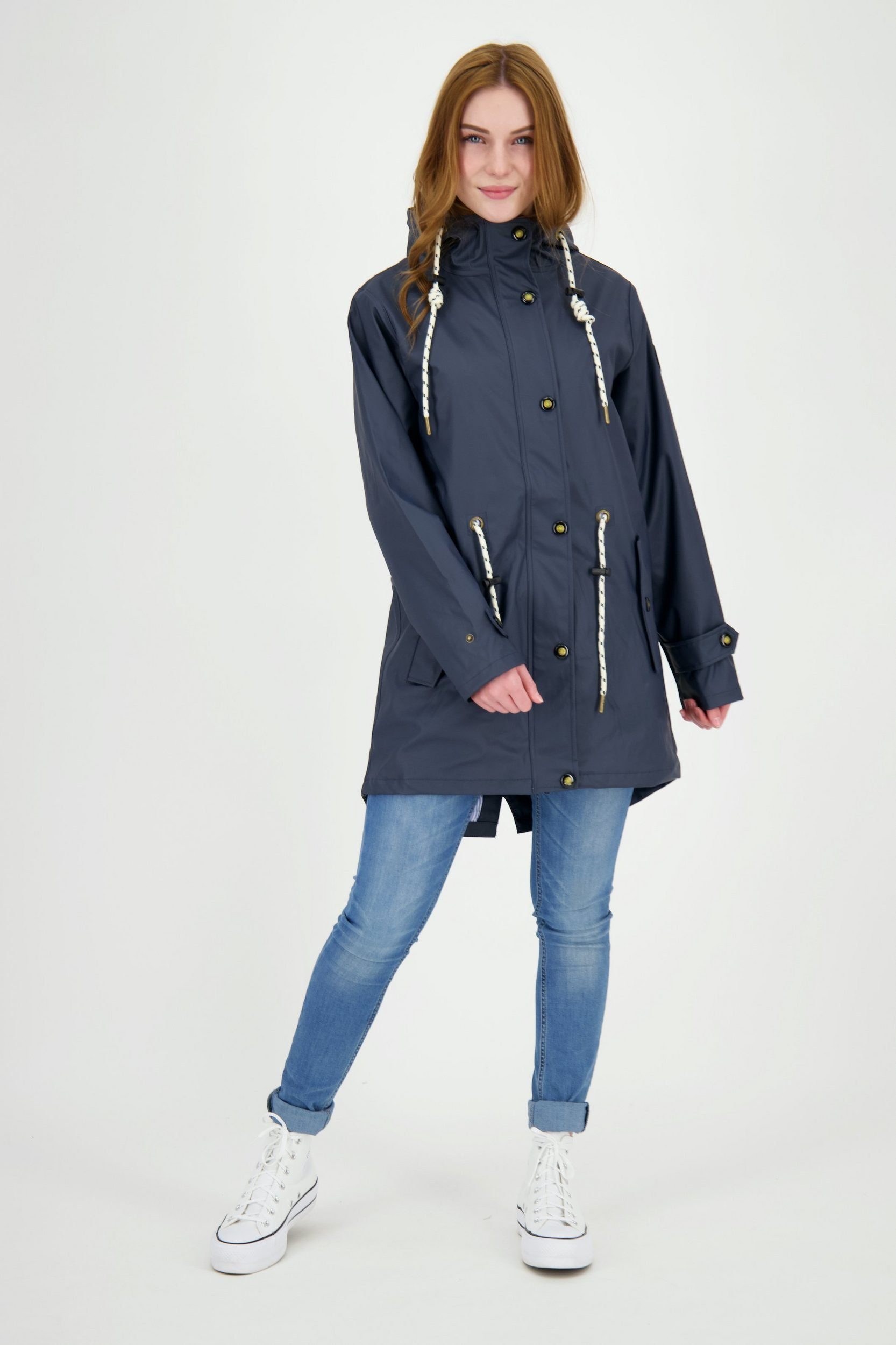 Active WOMEN Regenjacke LOVE erhältlich navy in PEAK Friesennerz auch Großen UNI Größen DEPROC