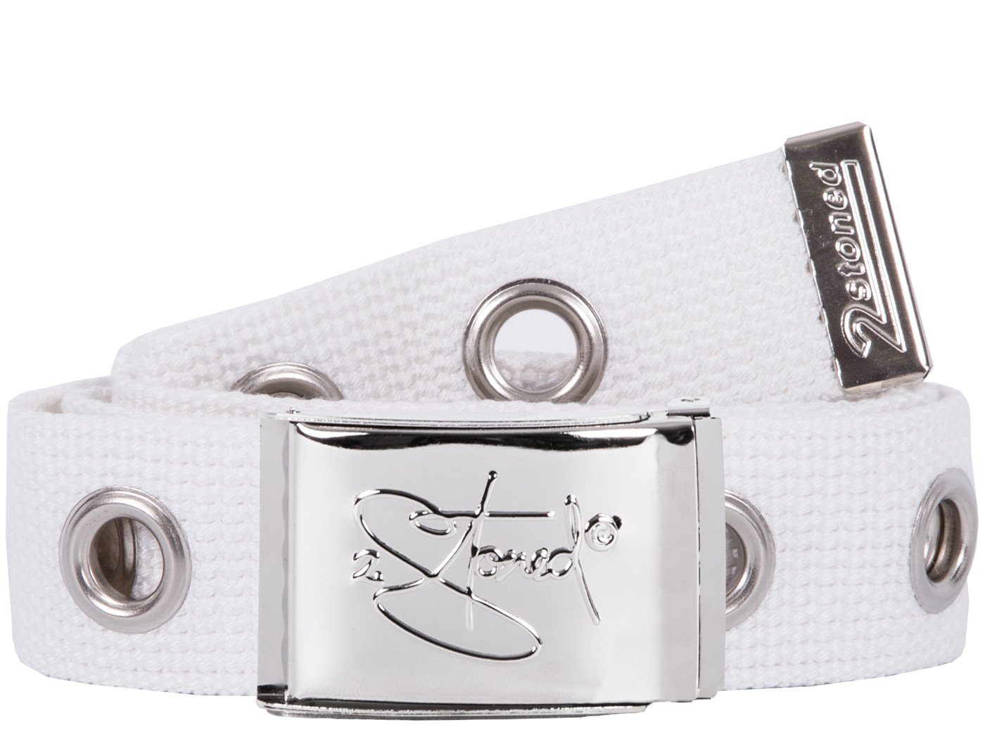 2Stoned Ремни с заклепками Koppelgürtel Damen, Chromschnalle Classic, 4 cm breit, 116 cm lang einreihige große Lochnieten