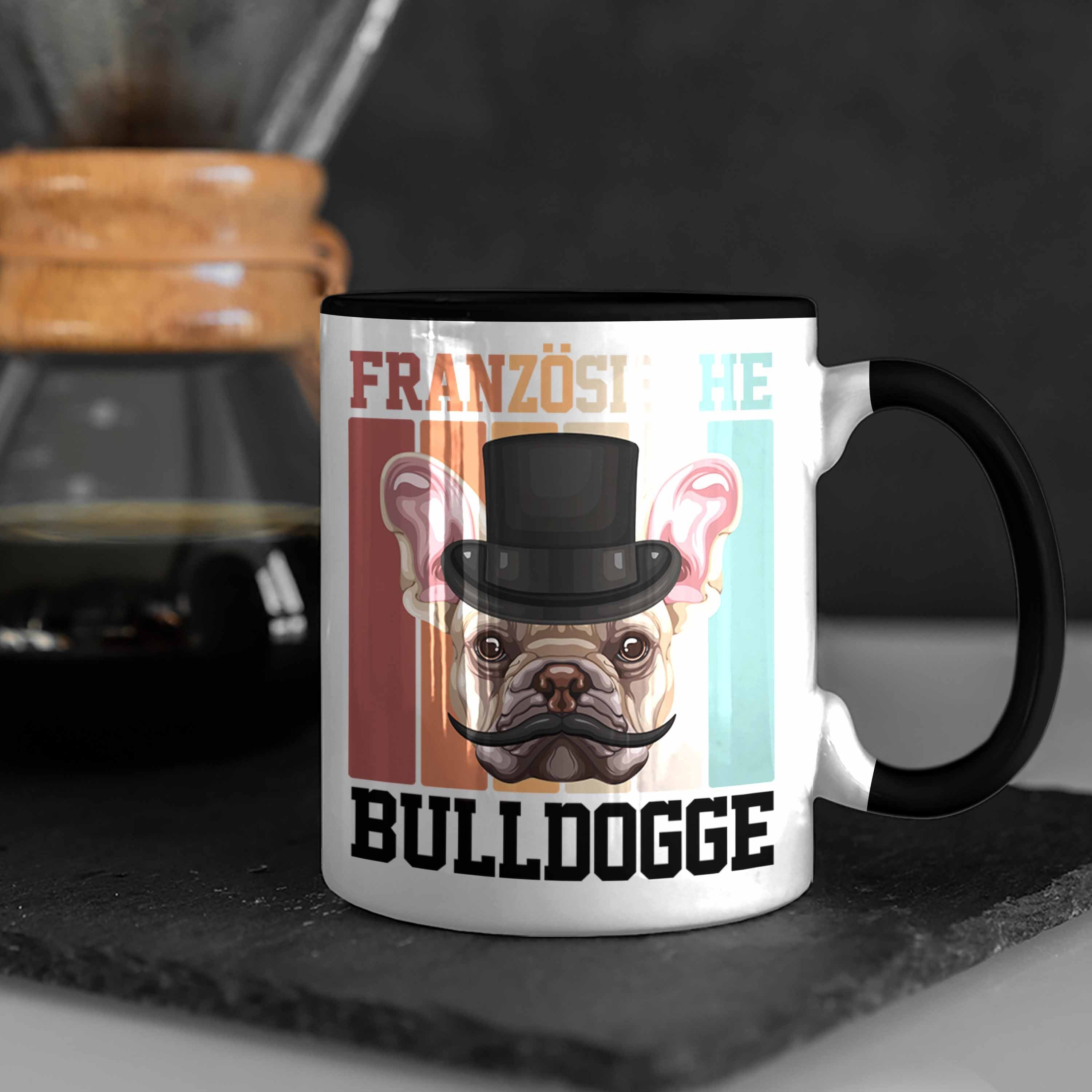 Geschen Schwarz Tasse Trendation Bulldogge Besitzer Geschenk Spruch Lustiger Französische Tasse