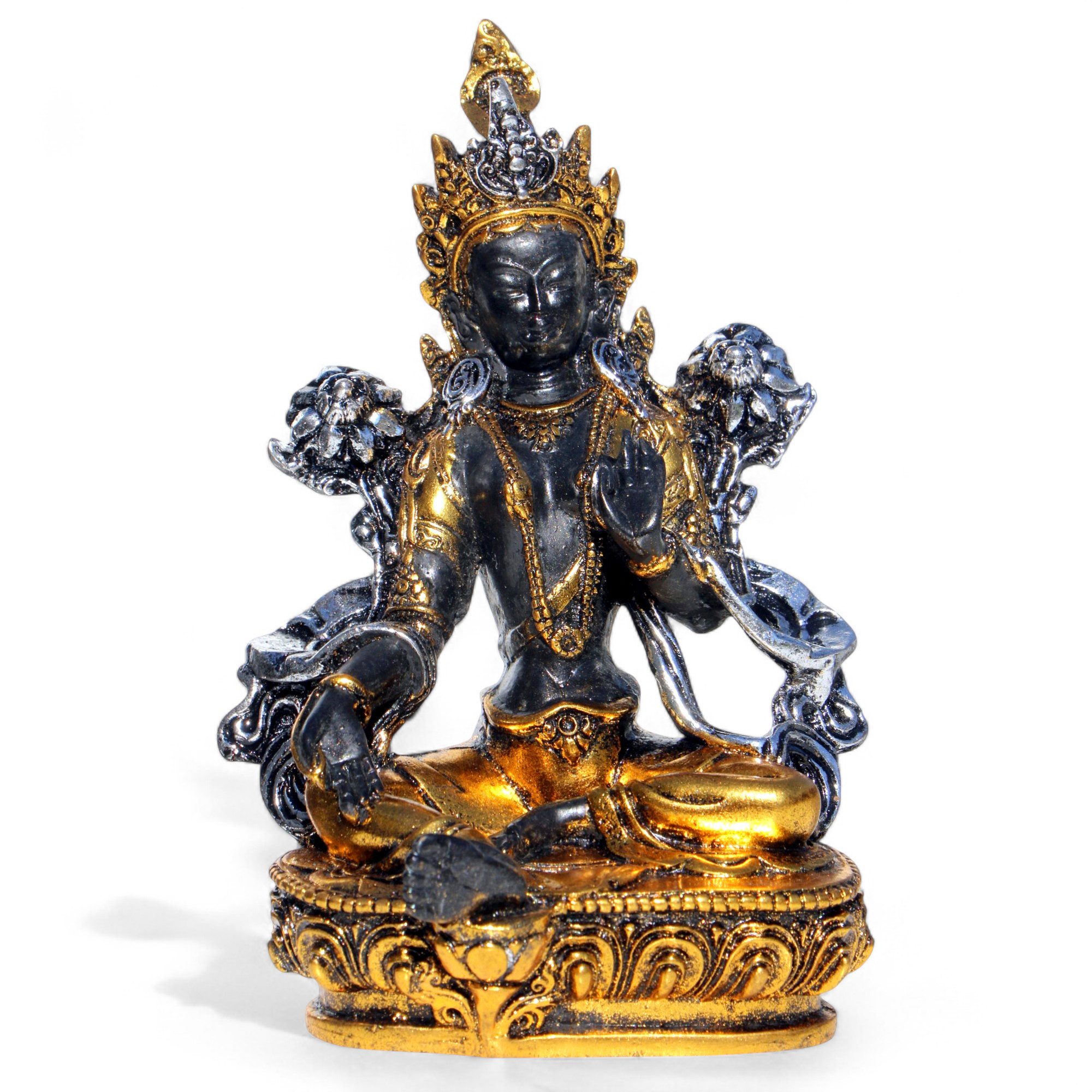 Wogeka Dekofigur Tara Buddha Bodhisattva Göttin Resin Figur Deko Bali Feng Shui