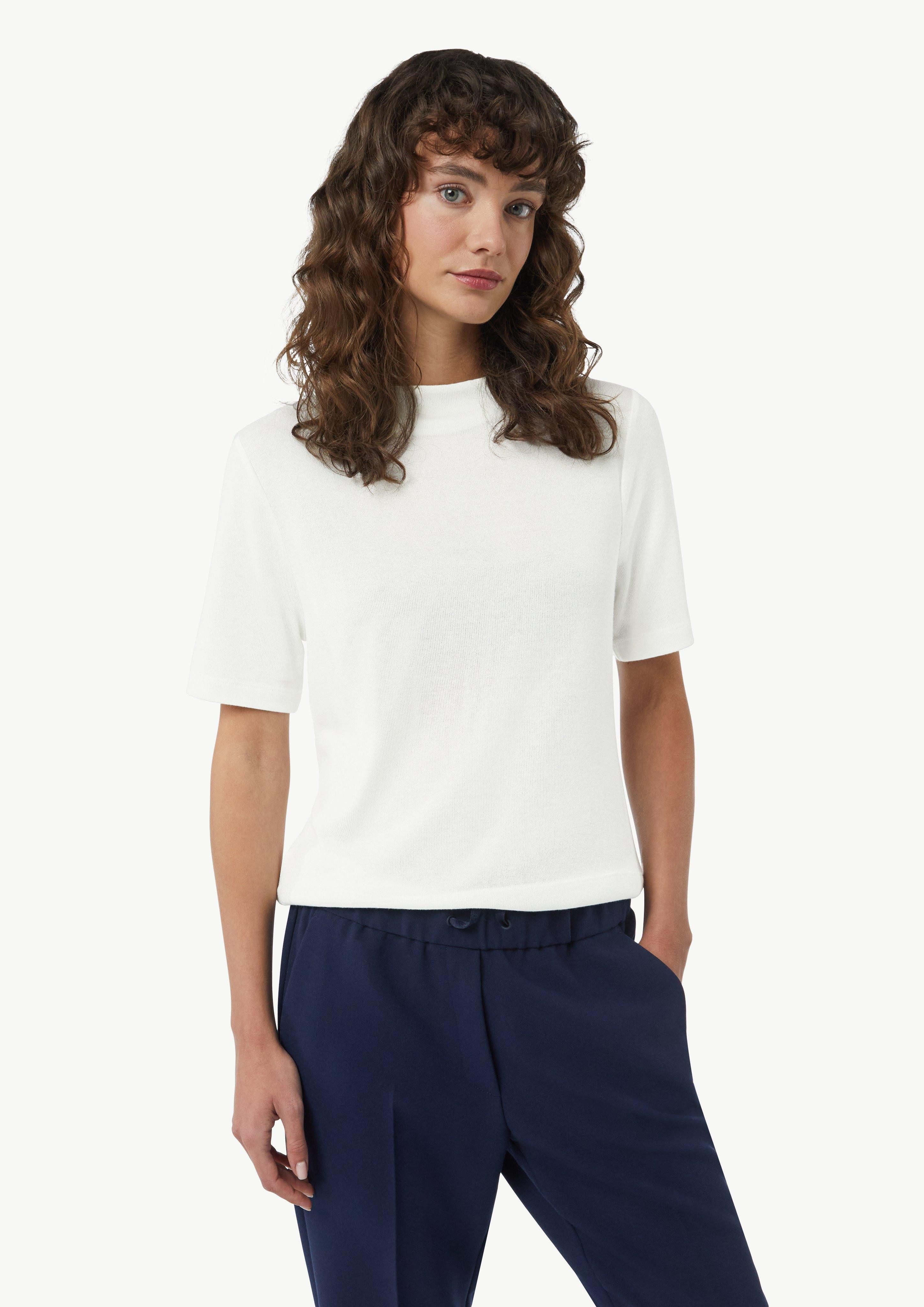 comma casual identity Kurzarmshirt Semitransparentes Strick-Shirt günstig online kaufen