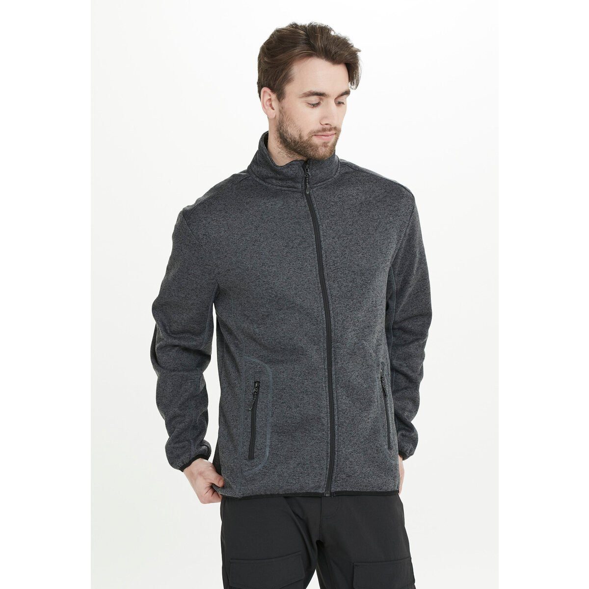 WHISTLER Fleecejacke Sampton (atmungsaktiv) dunkelgrau meliert Herren günstig online kaufen