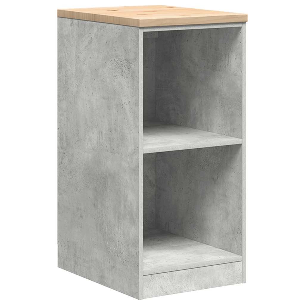 vidaXL Schrankmodule Garagen-Aufbewahrungsschrank Betongrau Massivholz Kief günstig online kaufen