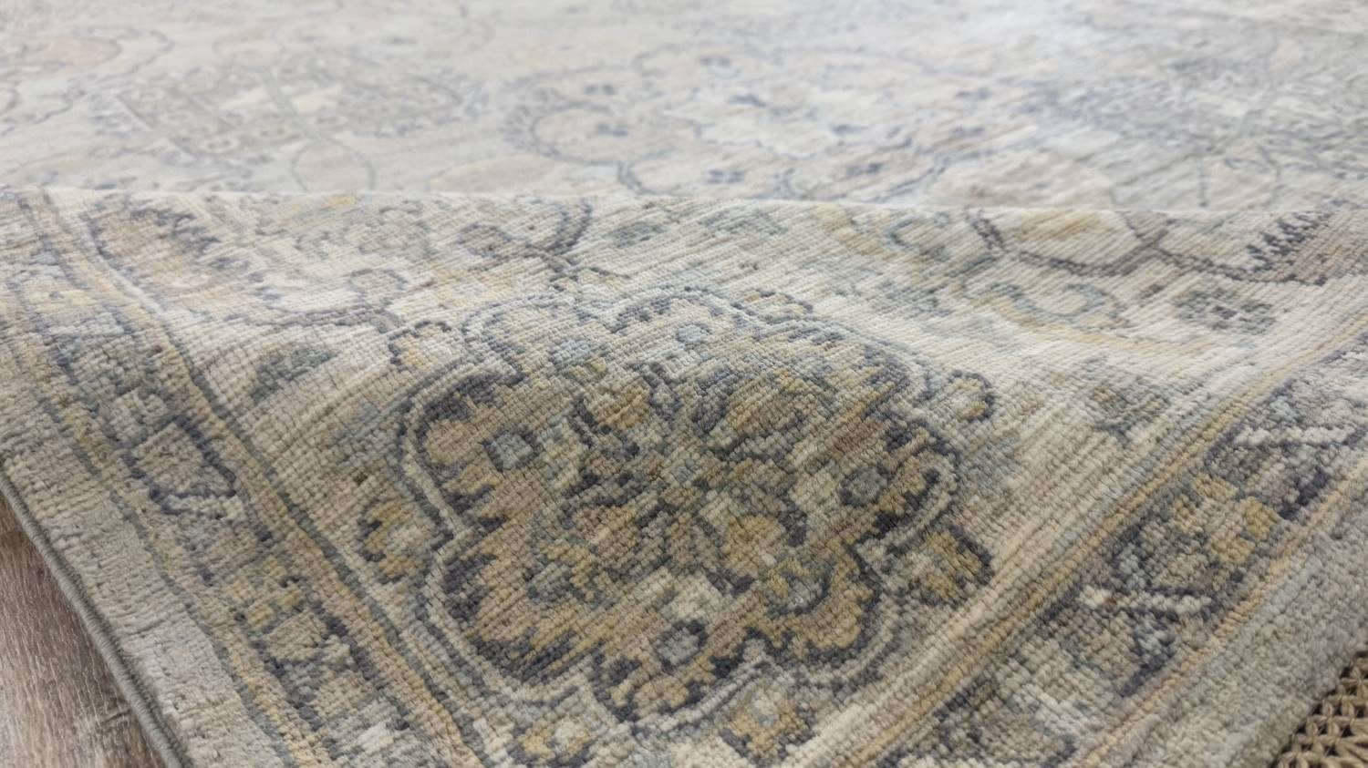 Rug Studios Teppich ZIEGLER FARAHAN-ORIGINAL HANDGEKNÜPFT, Rechteckig, Höhe: 8 mm, Handgefertigt, 178 x 325 cm, Hellgrau