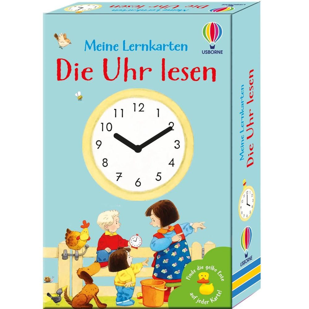 Usborne Verlag Spiel Meine Lernkarten - Die Uhr lesen