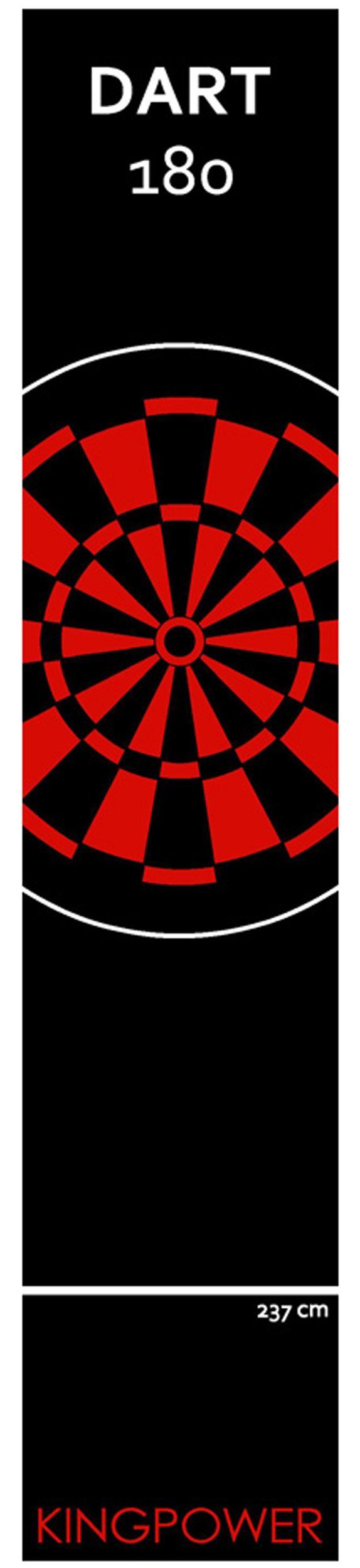 Dartteppich 60 (1-St) Darts Kingpower Turnier Kingpower x 290 Dartmatte Dart Matte cm Dartmatte Matte