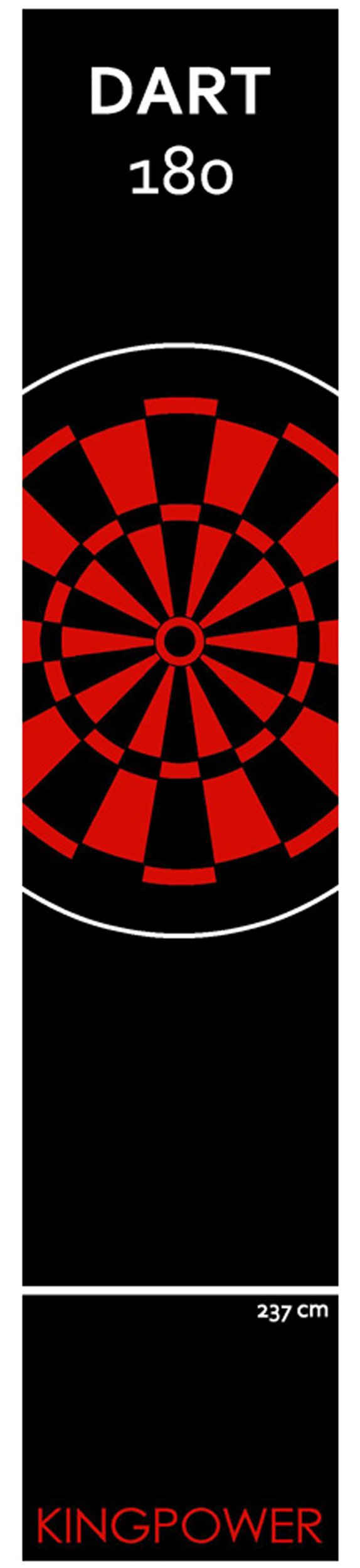 Kingpower Dartmatte »Dartteppich Dartmatte Darts Turnier Matte Dart Matte 290 x 60 cm Kingpower«