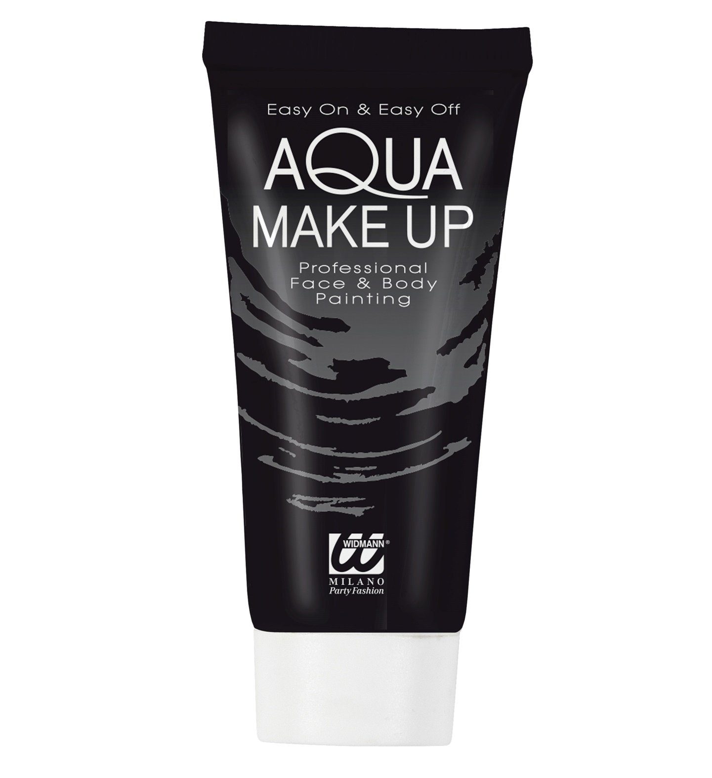 Widmann S.r.l. Theaterschminke Aqua Make-up - Tube 30 ml, Schwarz