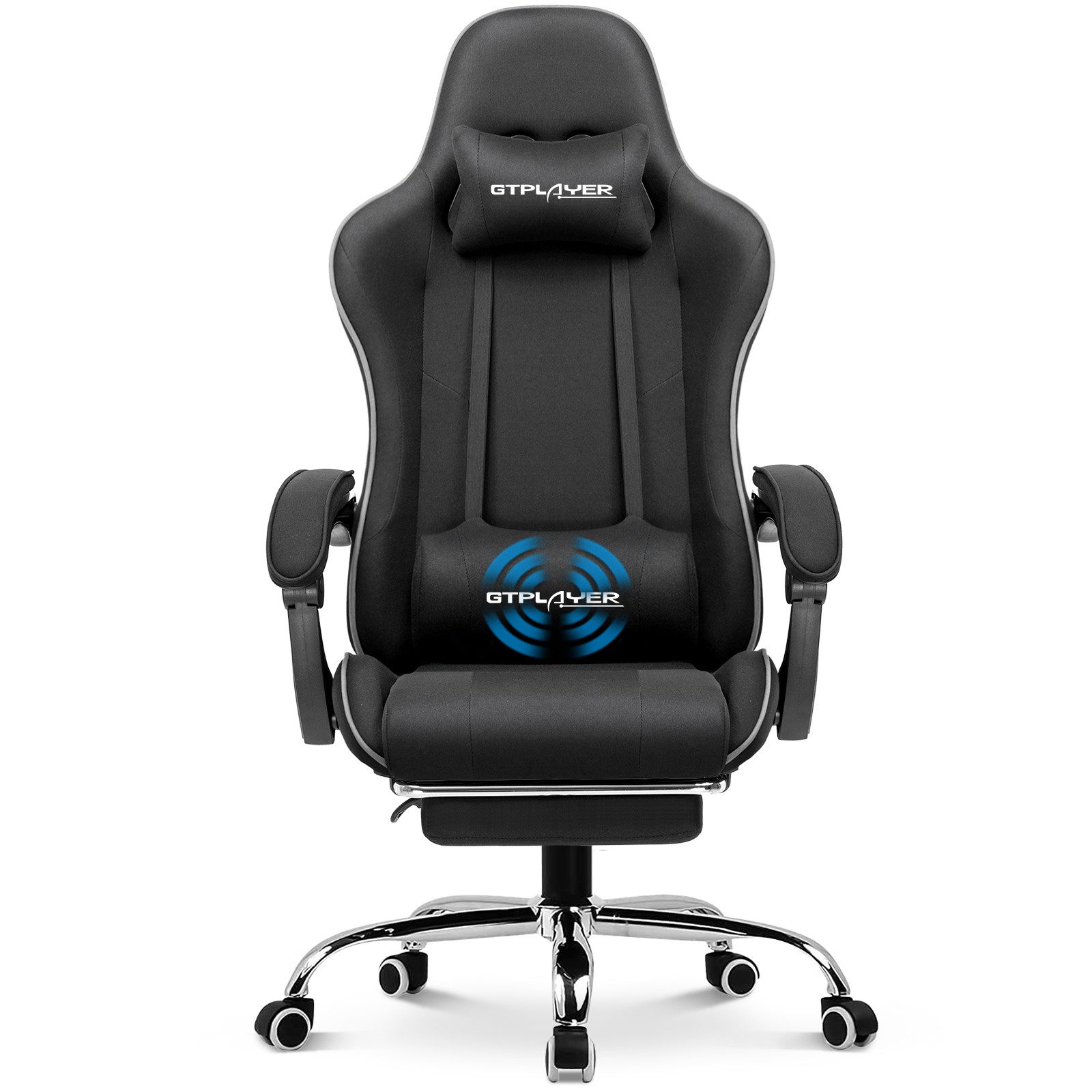 GTPLAYER Gaming-Stuhl Bürostuhl mit Massagefunktion, Fußstütze, günstig online kaufen