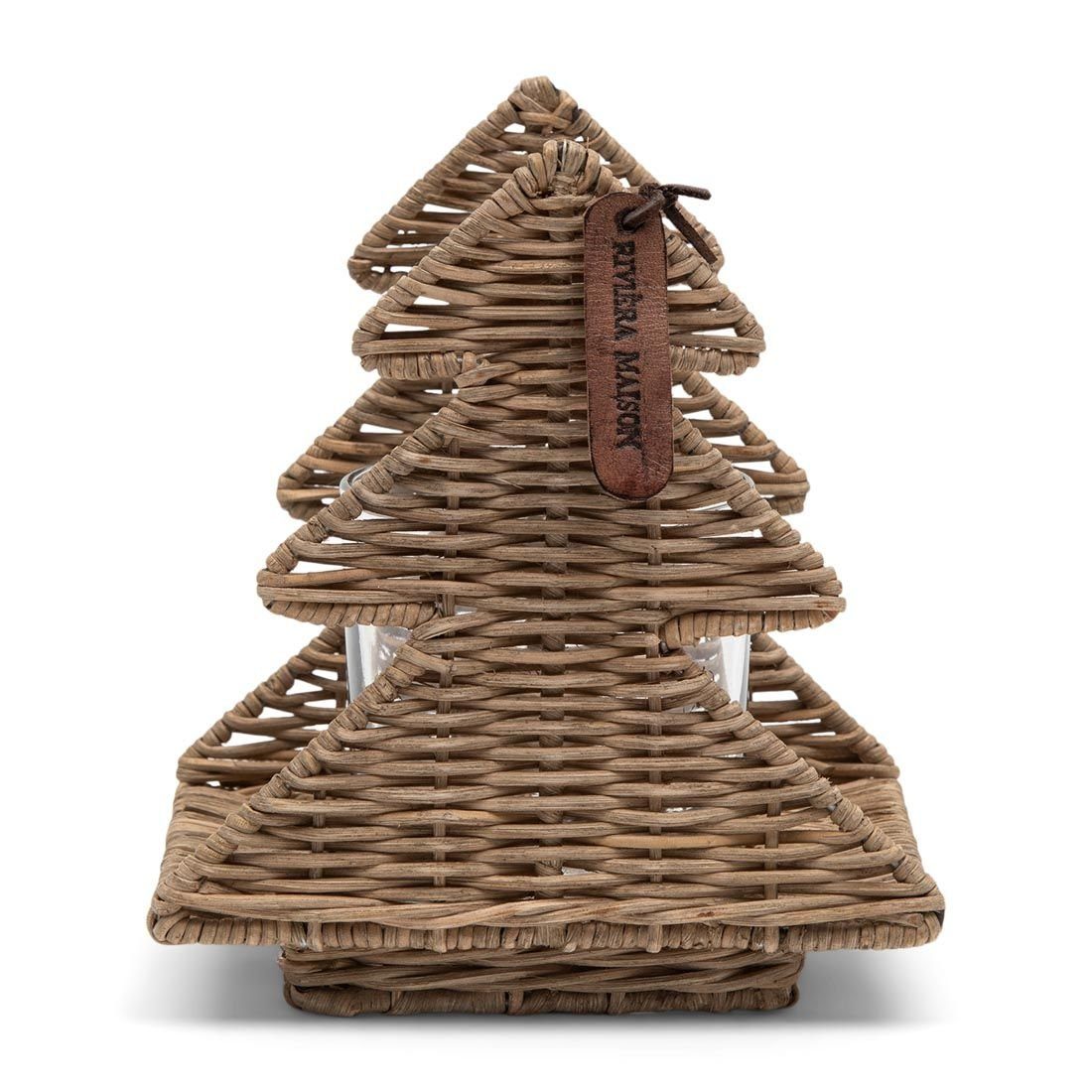 Rivièra Maison Adventsleuchter Rustic Rattan Lovely Trees Votive
