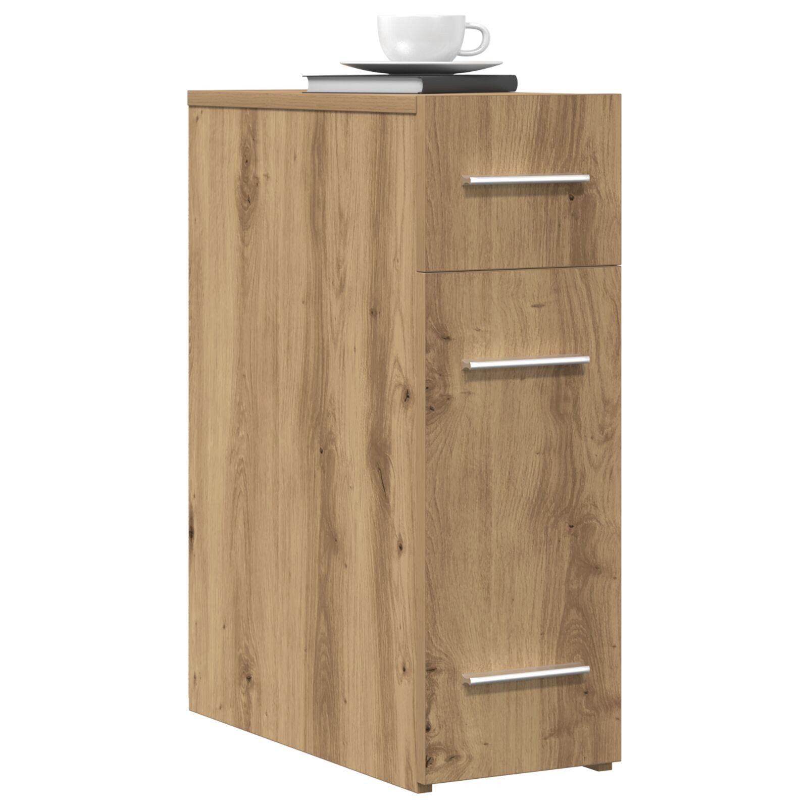 vidaXL Apothekerschrank 20 x 45,5 x 60 cm Apothekerschrank Artisan Eiche 20x45,5x60 cm Spanpla