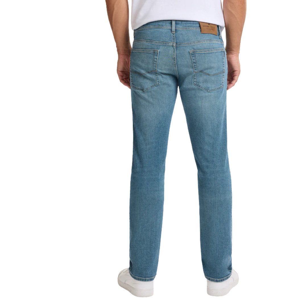 CROSS JEANS® Regular-fit-Jeans Dylan E195-159 Mid Blue 5-Pocket Style