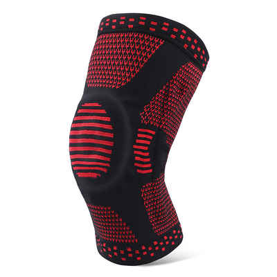 REDOM Kniebandage Kompression Kniestütze Knieschmerzen Knieorthese Meniskusriss Sport (1 Stück nicht 1 Paar für Damen Männer Rutschfeste Atmungsaktiv Unisex, 1-tlg), Für Outdoor Sportarten Oder Kraftübungen