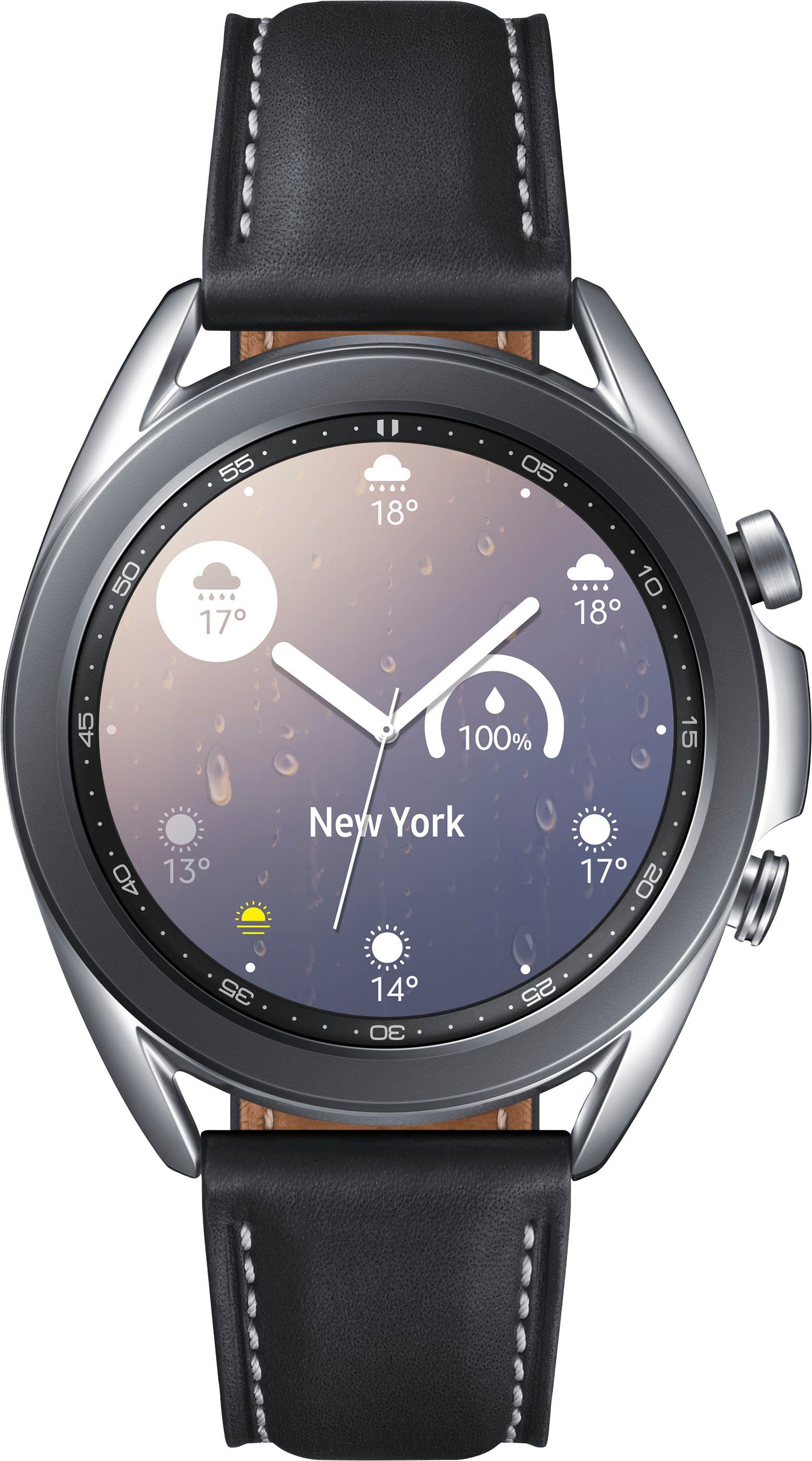 Watch (SM-R850) Galaxy Bluetooth (3 3, Edelstahl, Smartwatch 41 Samsung mm, cm/1,2 Zoll,