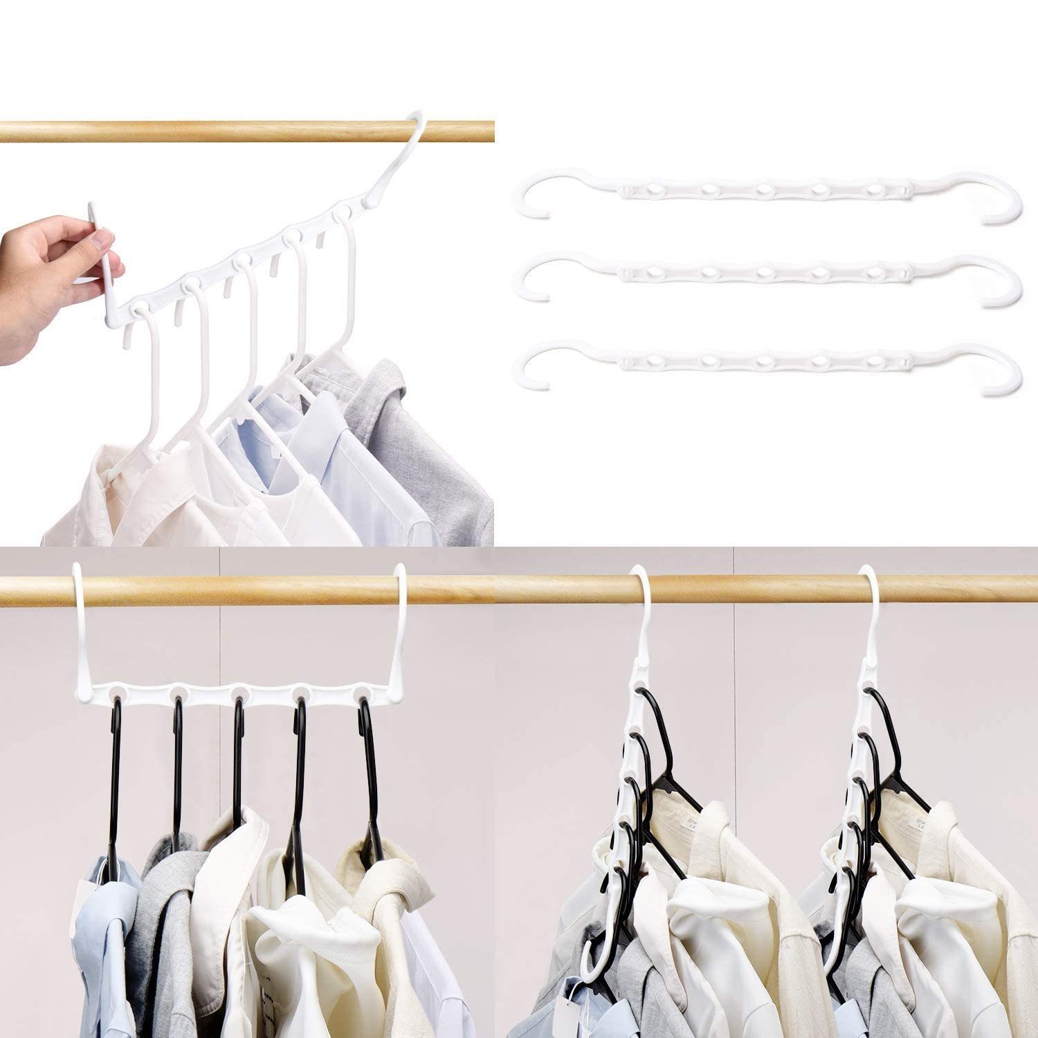 House Day Mehrfach-Kleiderbügel platzsparende Kleiderbügel, Garderobe günstig online kaufen