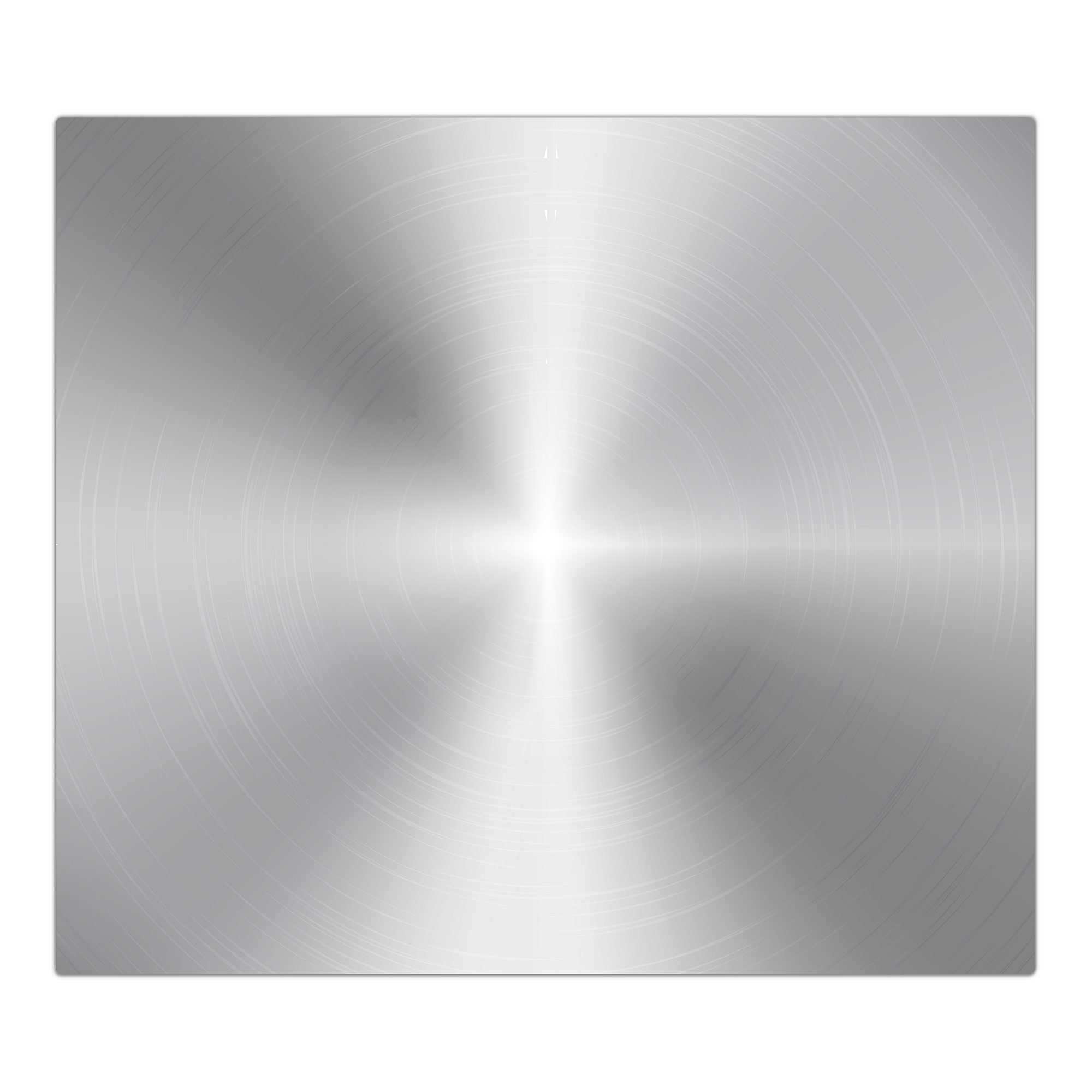 Primedeco Herd-Abdeckplatte Herdabdeckplatte Spritzschutz aus Glas Gebürstetes Alluminium, Glas, (1 tlg)