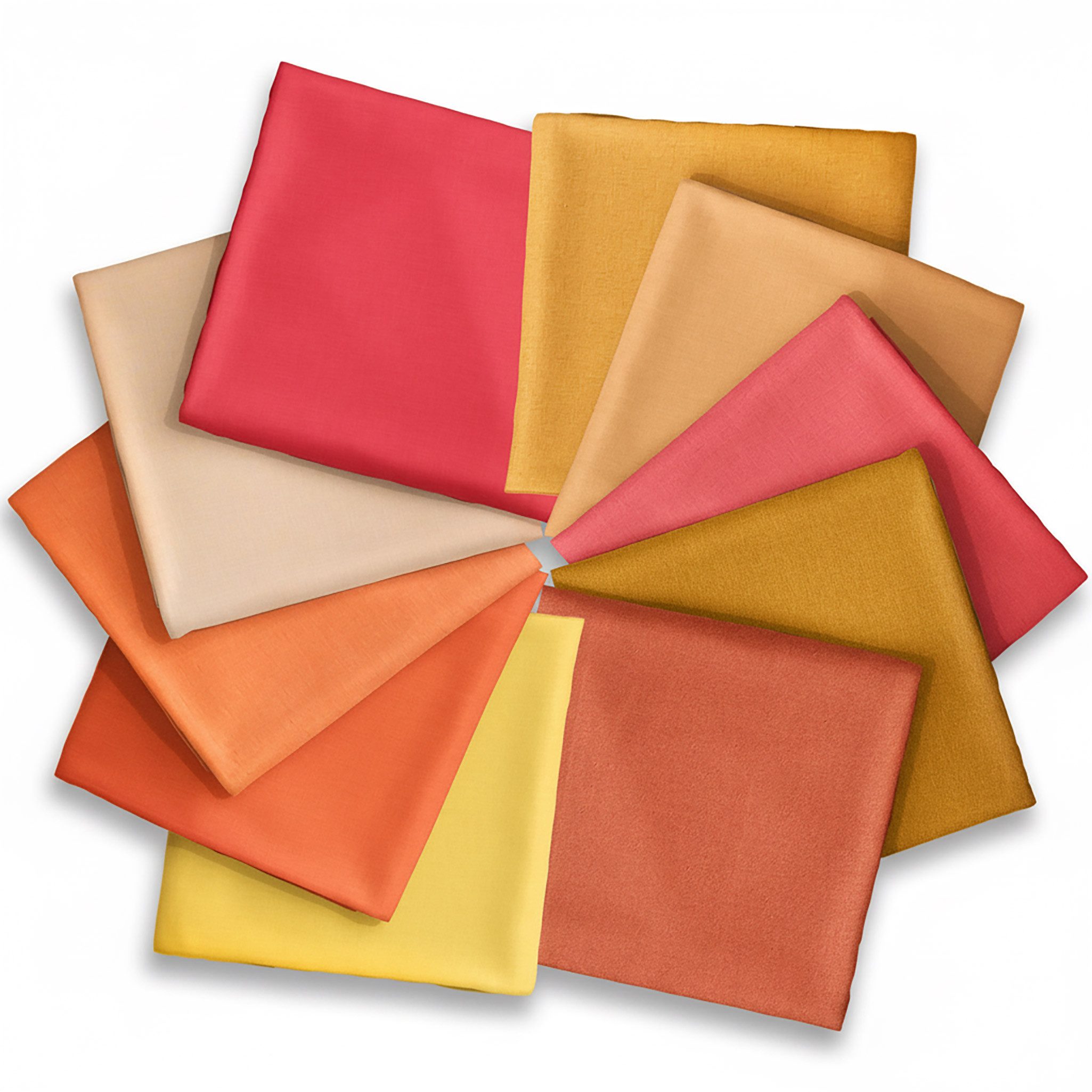 maDDma Stoff 10 Bündchenstoff Set unifarben je 25x35cm Jersey Farbmix, Farbmix 2