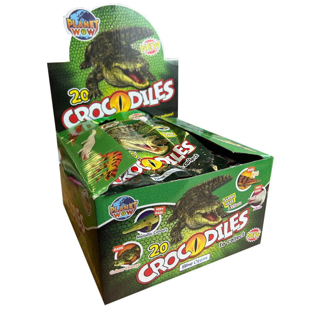 Blue Ocean Sammelkarte Crocodiles - Planet WOW - Sammelfiguren - 1 Display (20 Tüten)