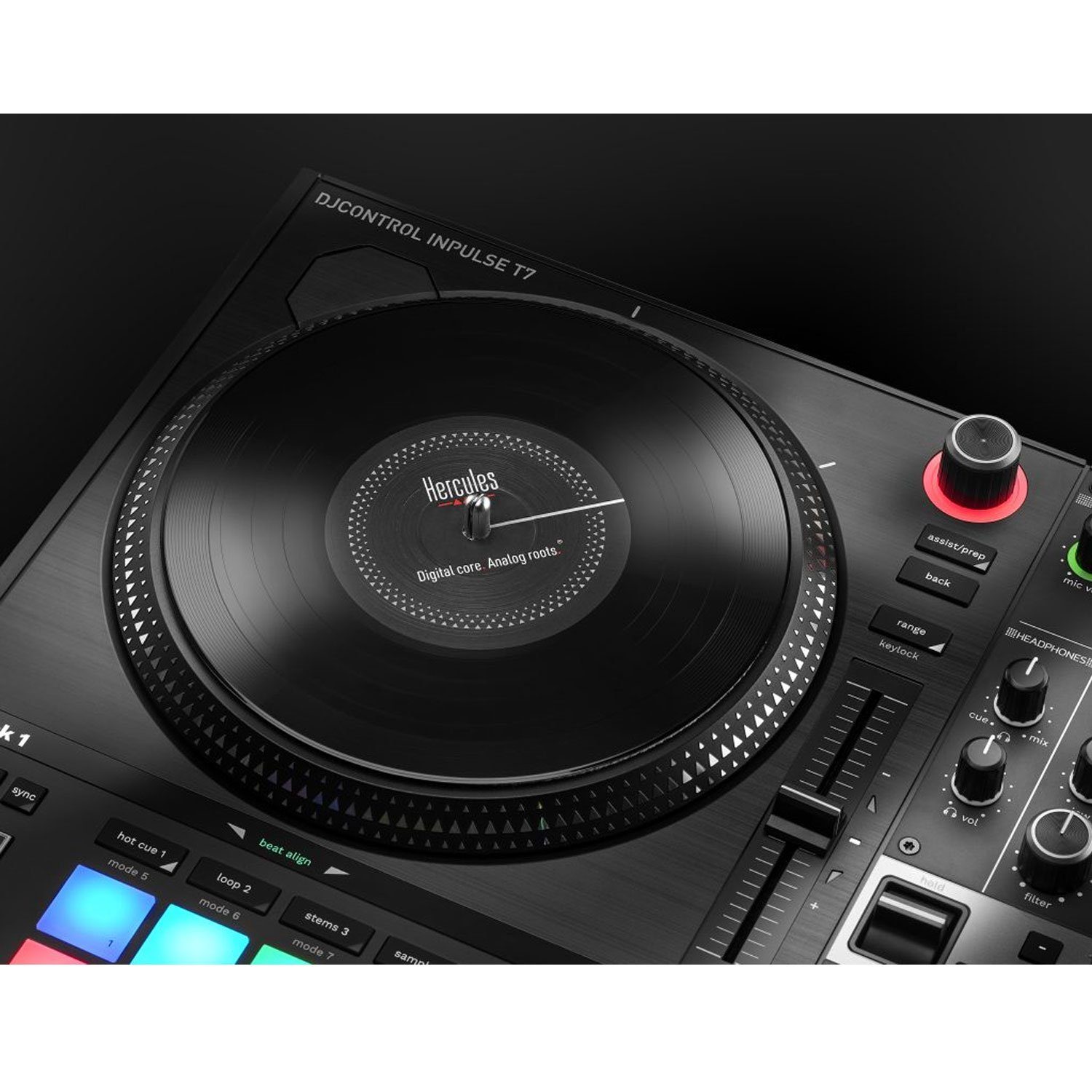 HERCULES DJ DJ-Software DJControl USB-DJ-Pult, Controller 2-Deck Inpulse Inkl T-7