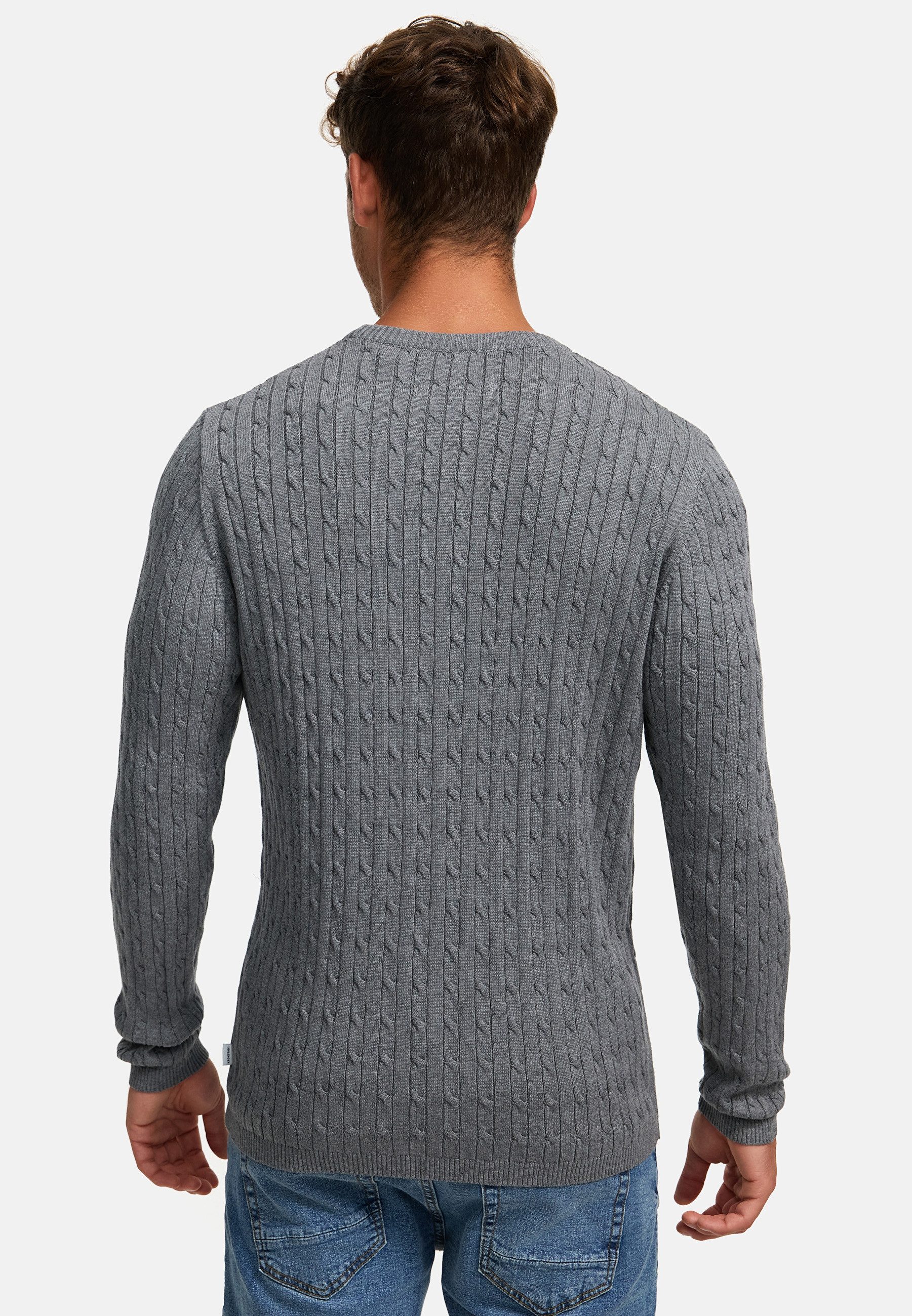 Kronstadt Strickpullover Herren KSCable Pullover Herrenpullover Feinstrickpullover mit Rundhalsausschnitt