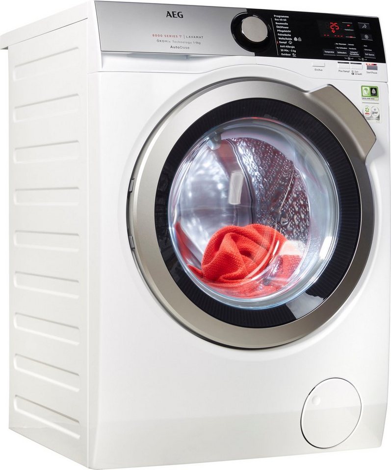 AEG Waschmaschine L8FED70690, 9 kg, 1600 U/min, KO LAVAMAT Waschmaschine  Frontlader mit ProSense®-Mengenautomatik