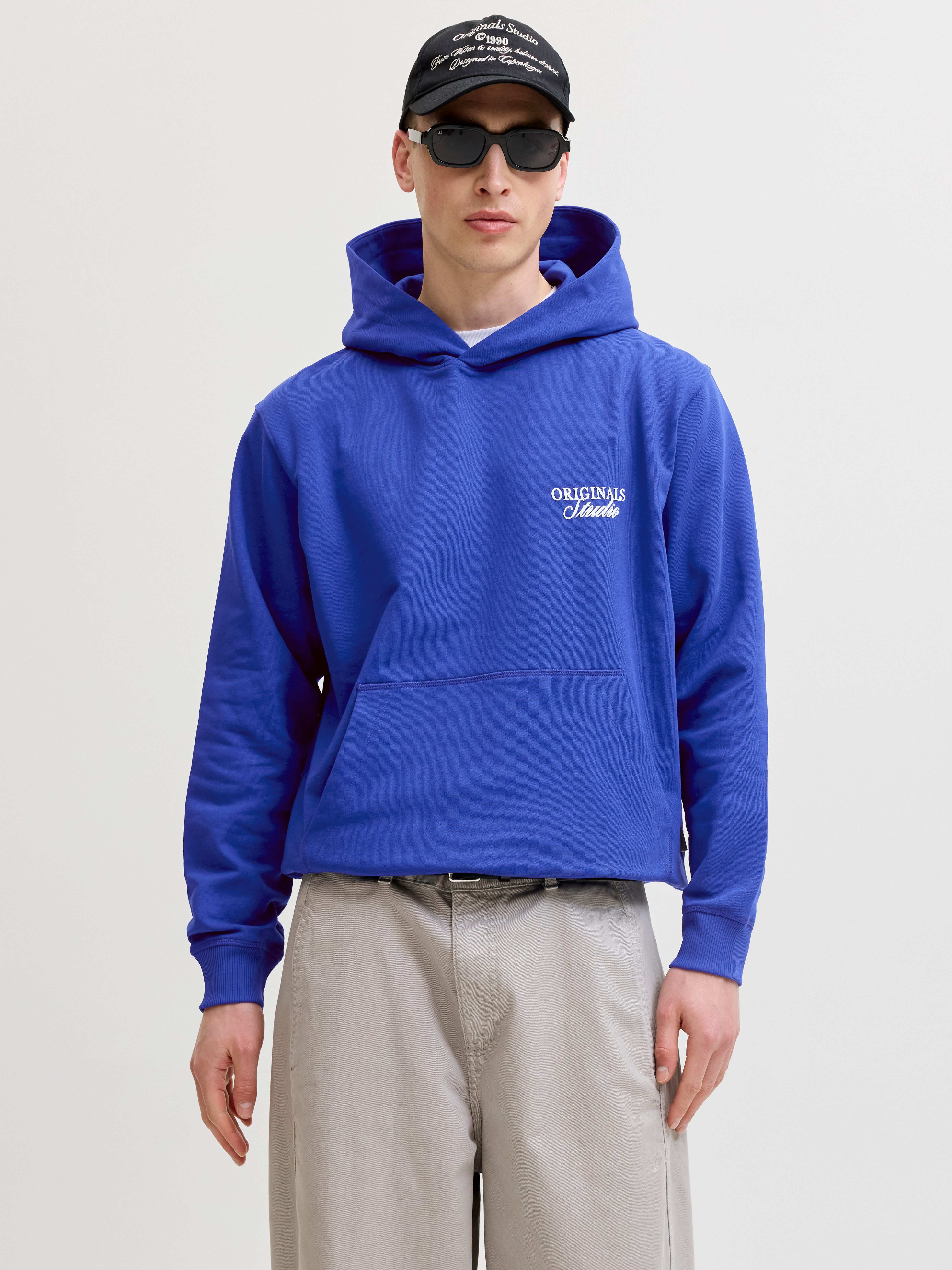 Jack & Jones Kapuzensweatshirt JORNORREBRO TYPO BACK SWEAT HOOD SN mit Print