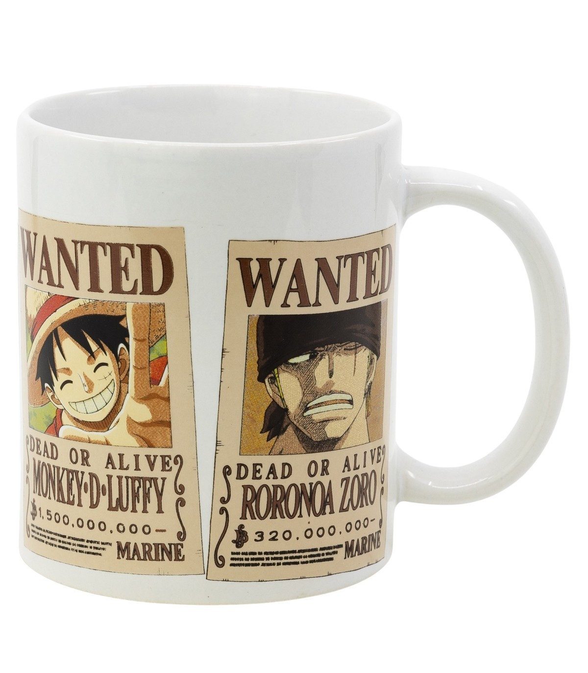 One Piece Tasse 325 ml aus Keramik in Geschenkbox für Kaffee Tee und Kakao, Keramik
