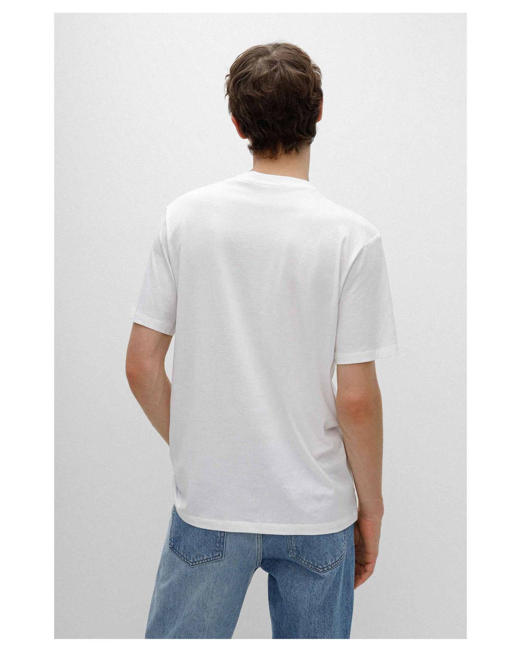 (10) Herren weiss DULIVIO T-Shirt T-Shirt (1-tlg) HUGO