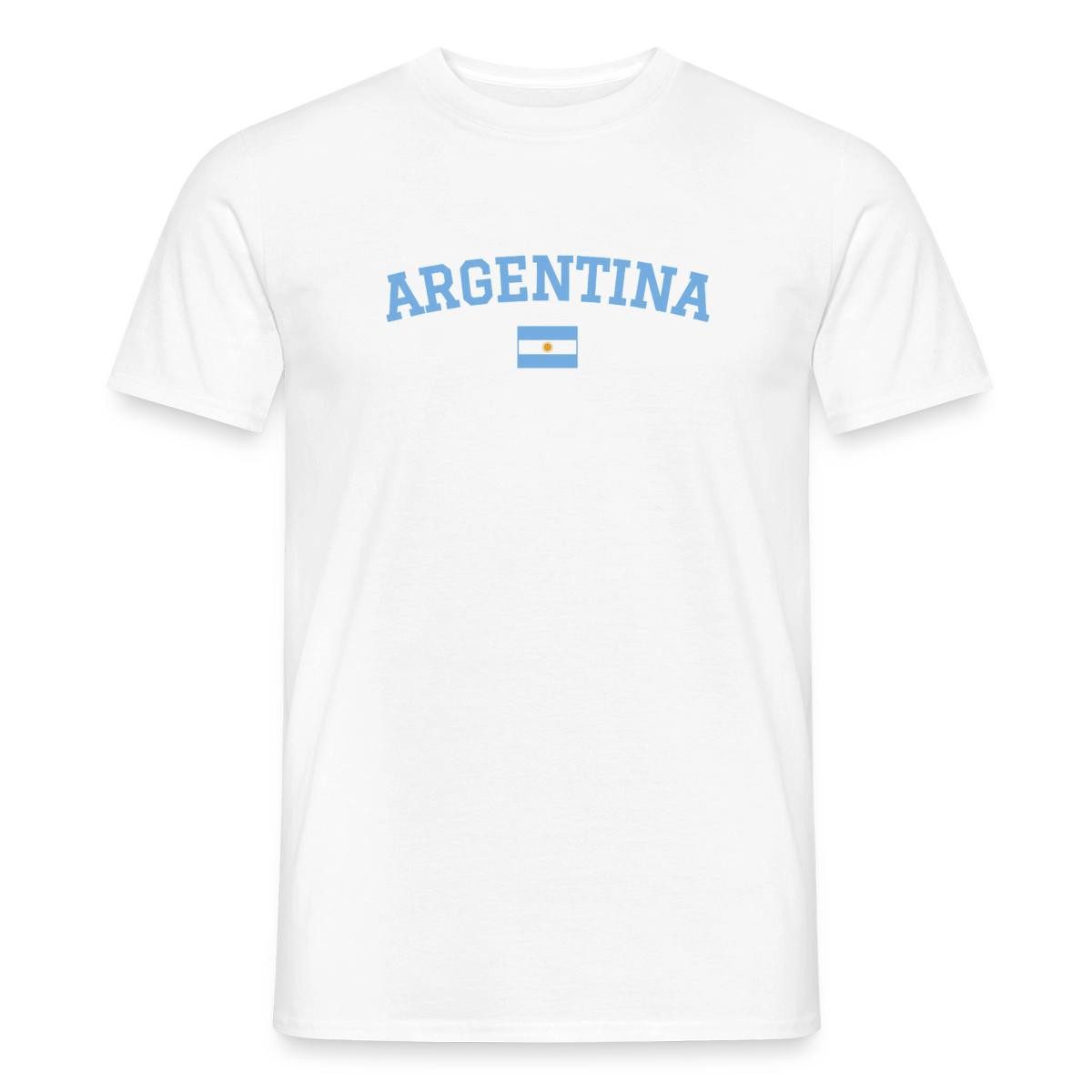 Spreadshirt T-Shirt Argentinien Flagge, Argentinien Fußball Männer T-Shirt (1-tlg)
