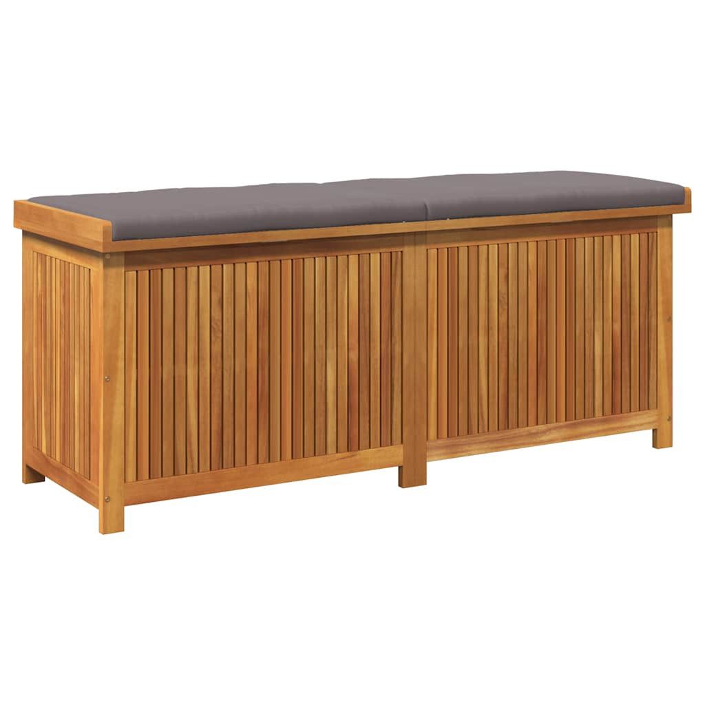vidaXL Auflagenbox 150 x 50 x 605 cm Outdoor-Kissenbox 150x50x60,5 cm Massivholz Akazie
