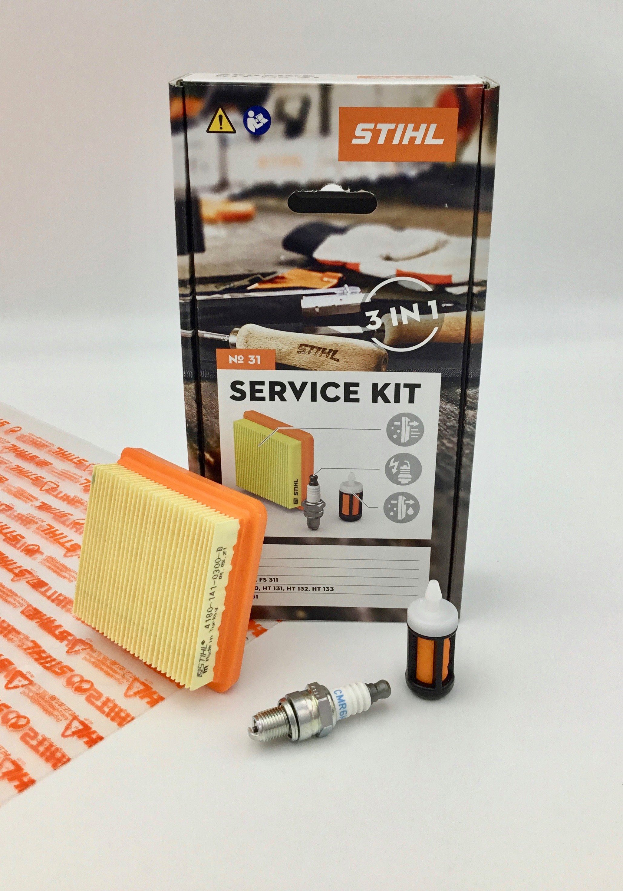 STIHL Ersatzfilter Service Kit 31 BT FR HT KM 41800074103 Filter, Zubehör für BT 131, FB 131, FR 131, FS 131, FS 311, HT 130, HT 131, HT 132, HT 133, KM 131