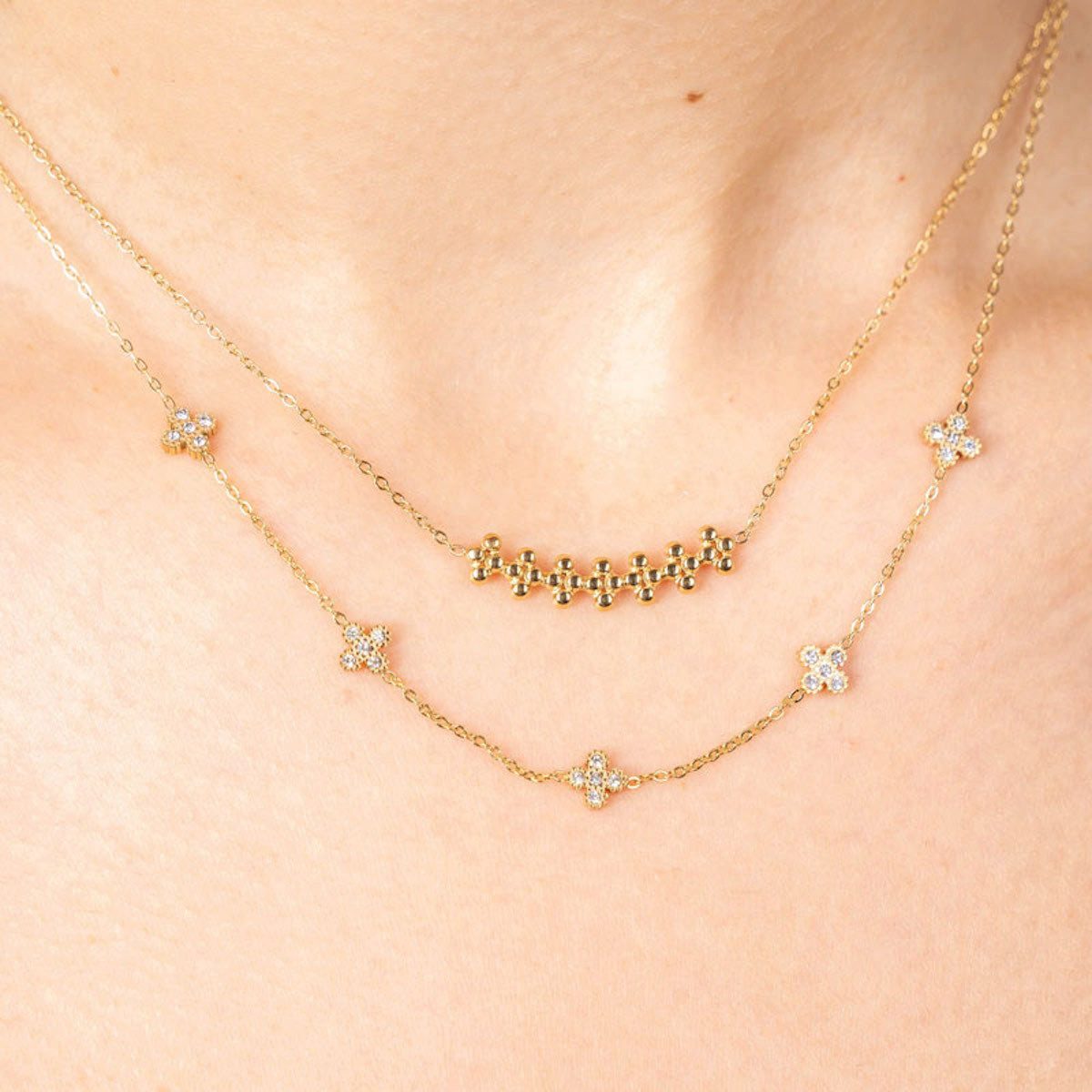 Cala Rose Edelstahlkette SHINY FLOWER