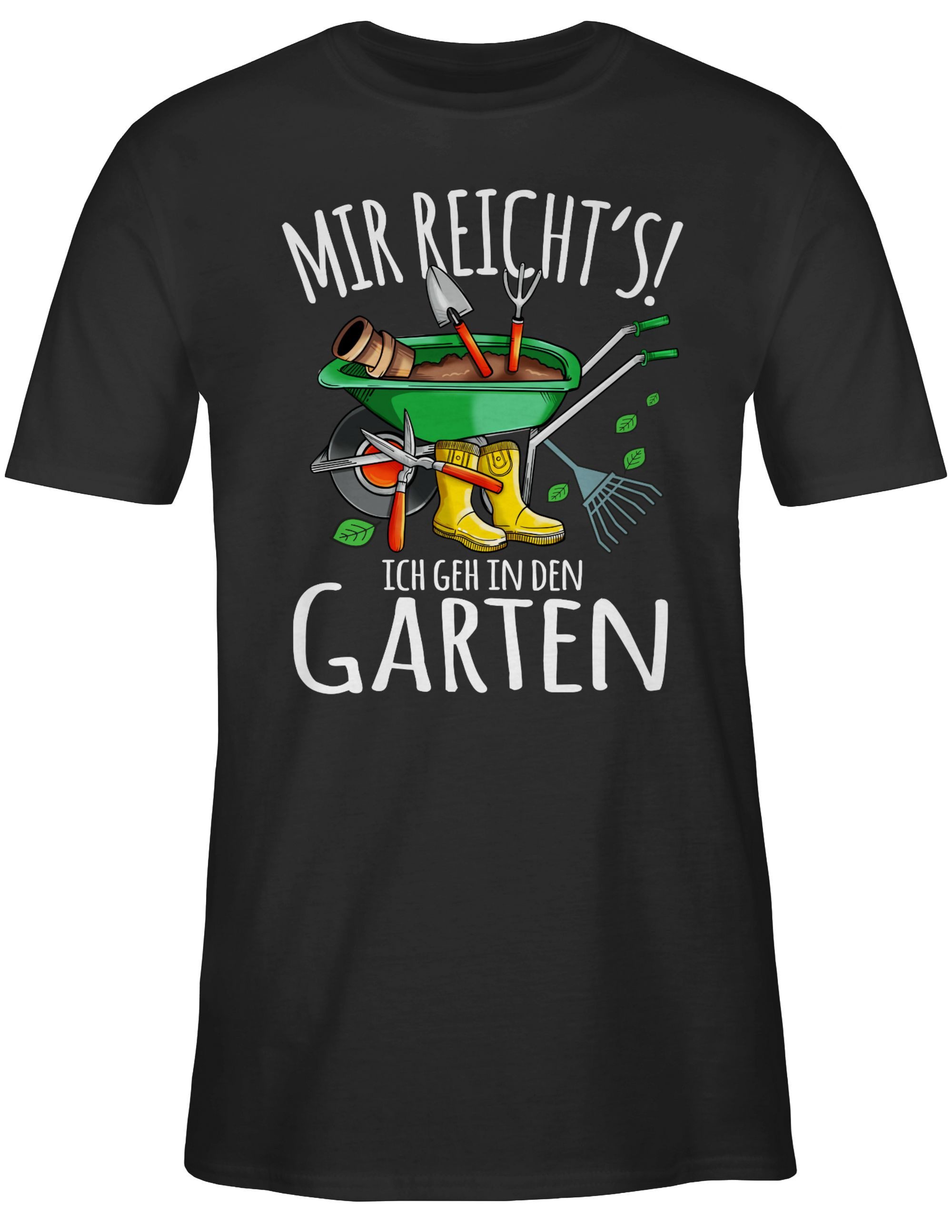 T-Shirt Mir reicht's ich geh in den Garten - Gartenarbeit & Gärtnern - weiß