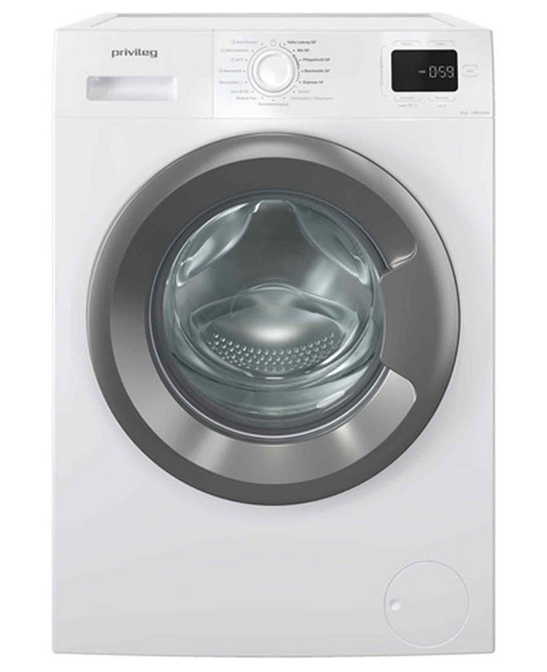 Privileg Waschmaschine MY TIME DE PMWF 954A, 9 kg, 1400 U/min, Steam – reduziert Knitterfalten und Bügelzeit