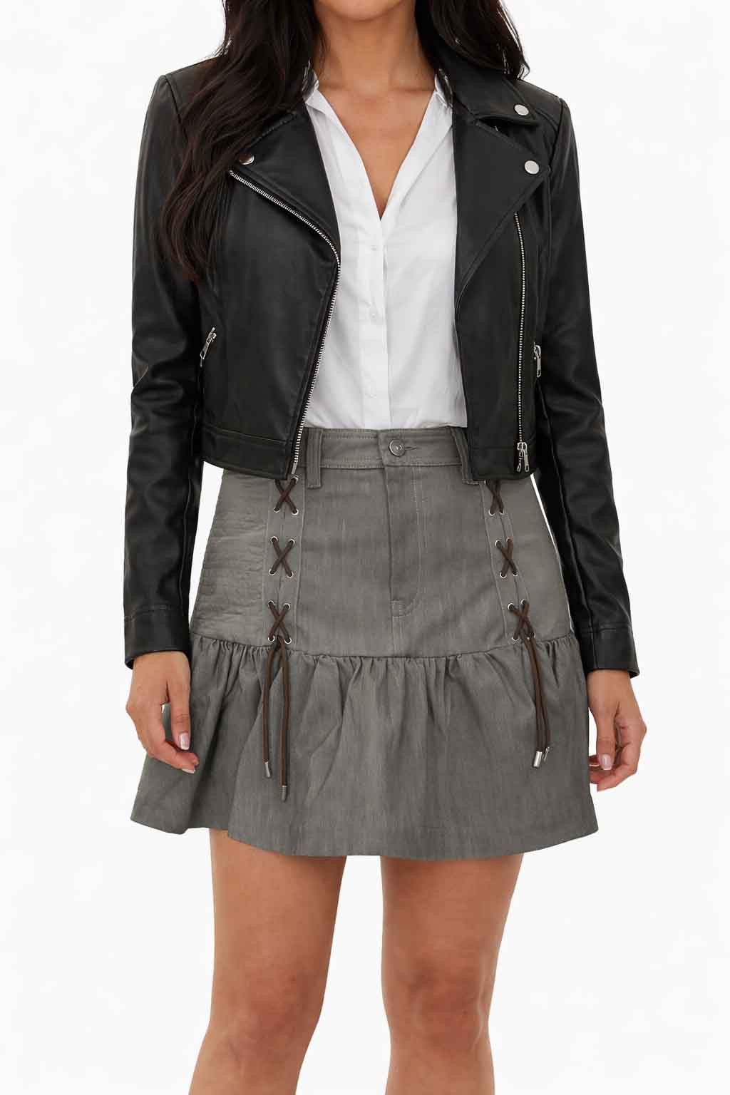 Diesel Faltenrock Diesel Black Gold Orset-TD Gonna Damen Rock