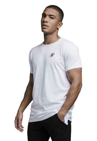 Siksilk T-Shirt SikSilk Herren T-Shirt S/S EMBROIDERED TAPE TEE SS-19130 White Weiß