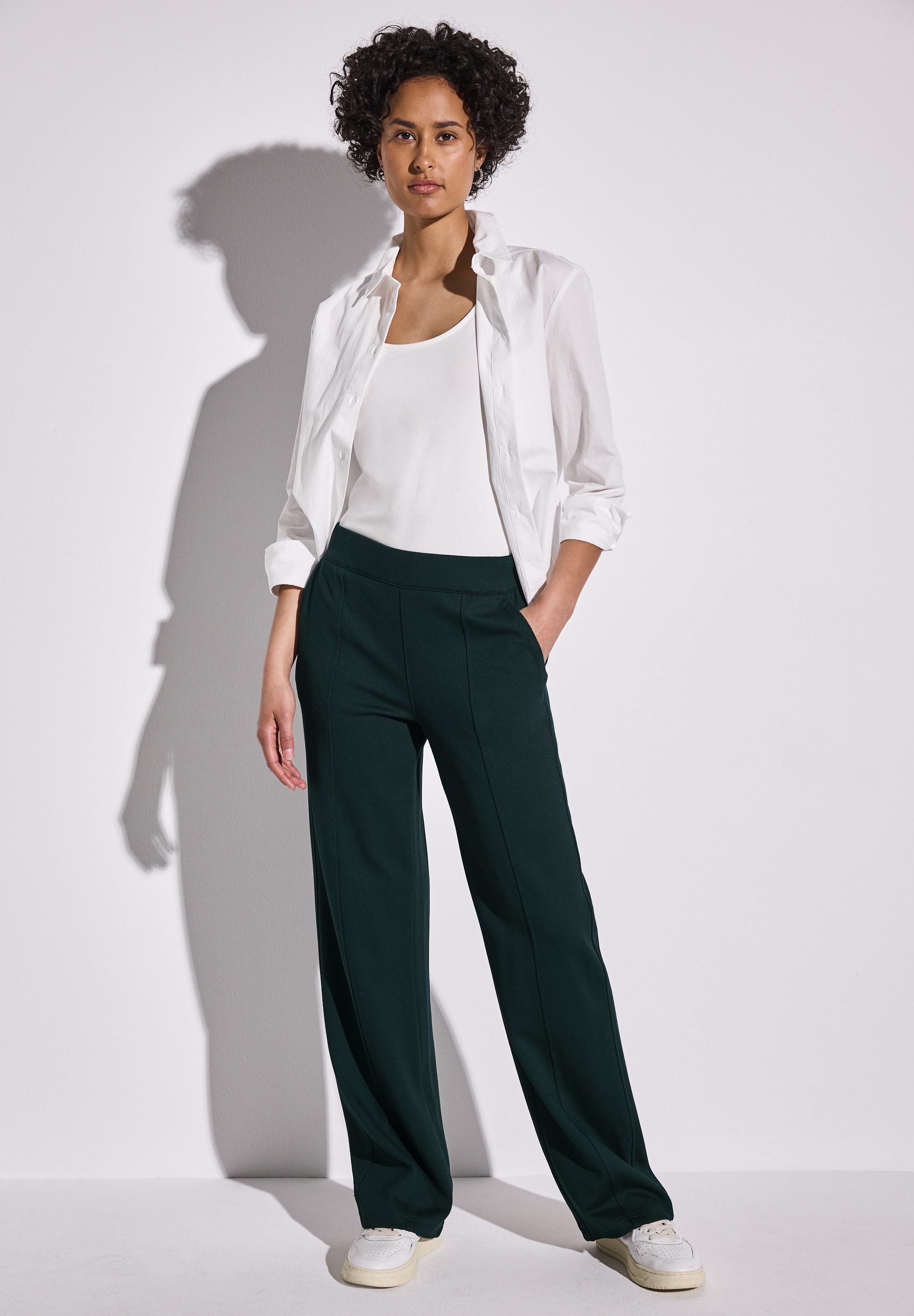 STREET ONE Stoffhose High Waist
