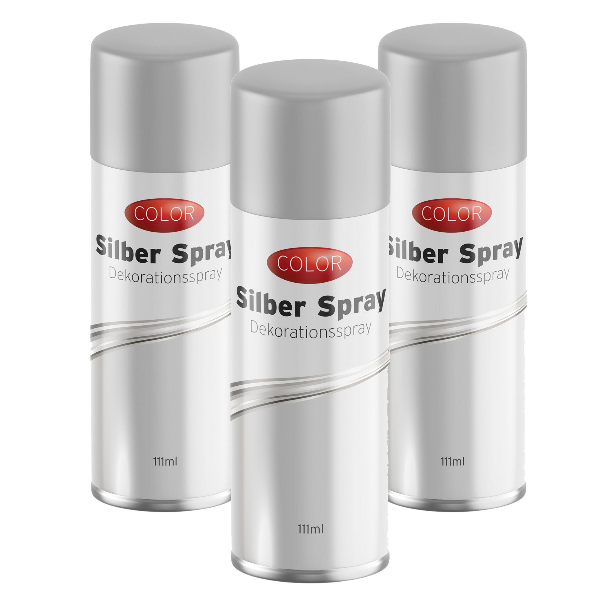 Spetebo Sprühflasche Dekospray 111 ml - 3er Pack - Glitzer Spray zum Basteln, (1-tlg), Vielseitig einsetzbar