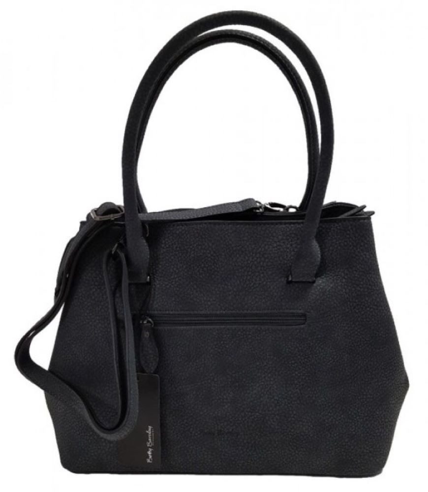 Betty Barclay Handtasche BB-1128-JU, Shopper Bag in Karo Look, Reißverschlussfach außen