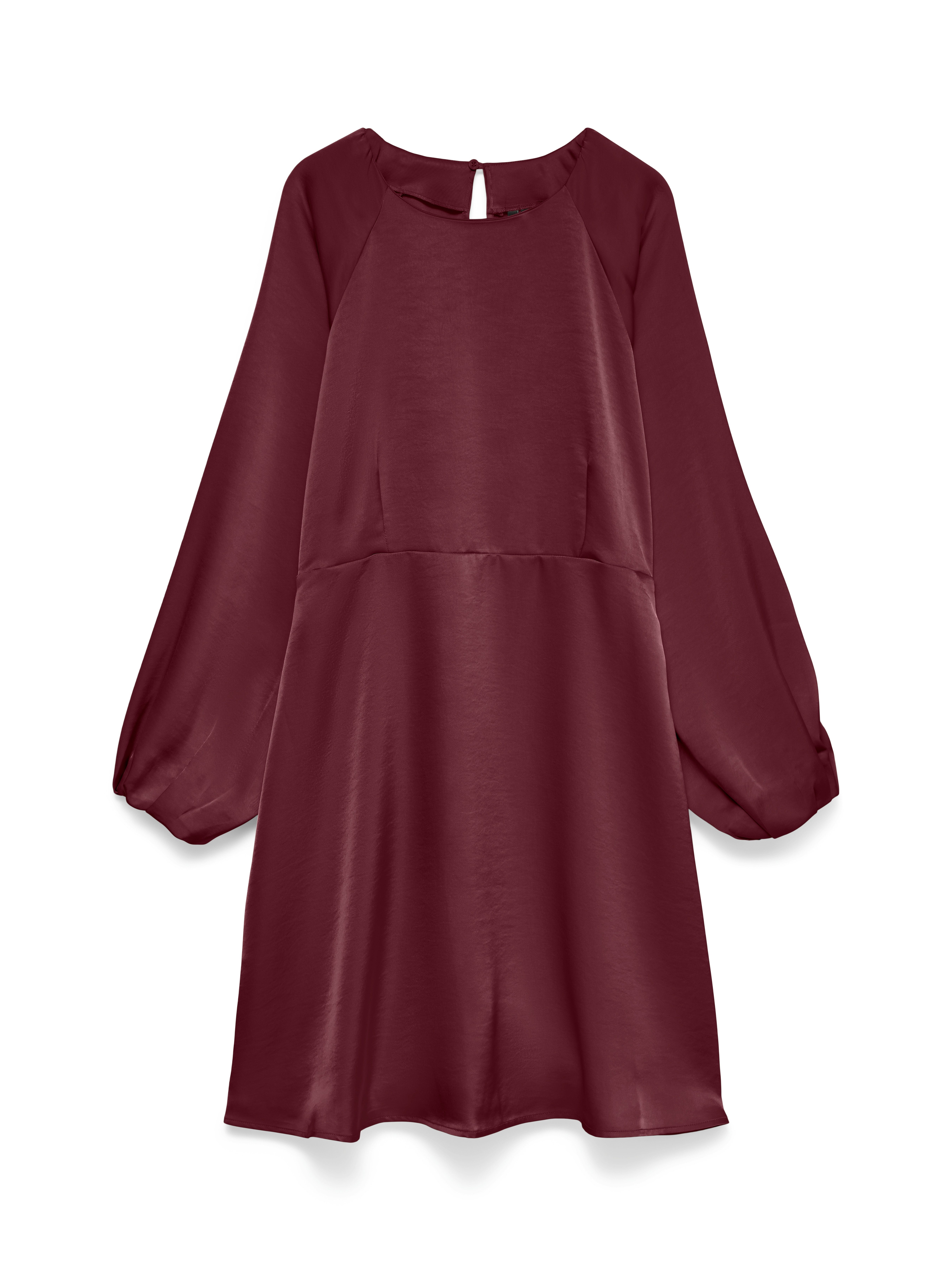Vero Moda Minikleid VMMIRO LS SHORT DRESS WVN NOOS Kunstfaser, regular fit