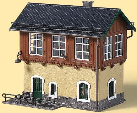 Image of Auhagen Modelleisenbahn-Gebäude »Stellwerk«, Spur H0, Made in Germany