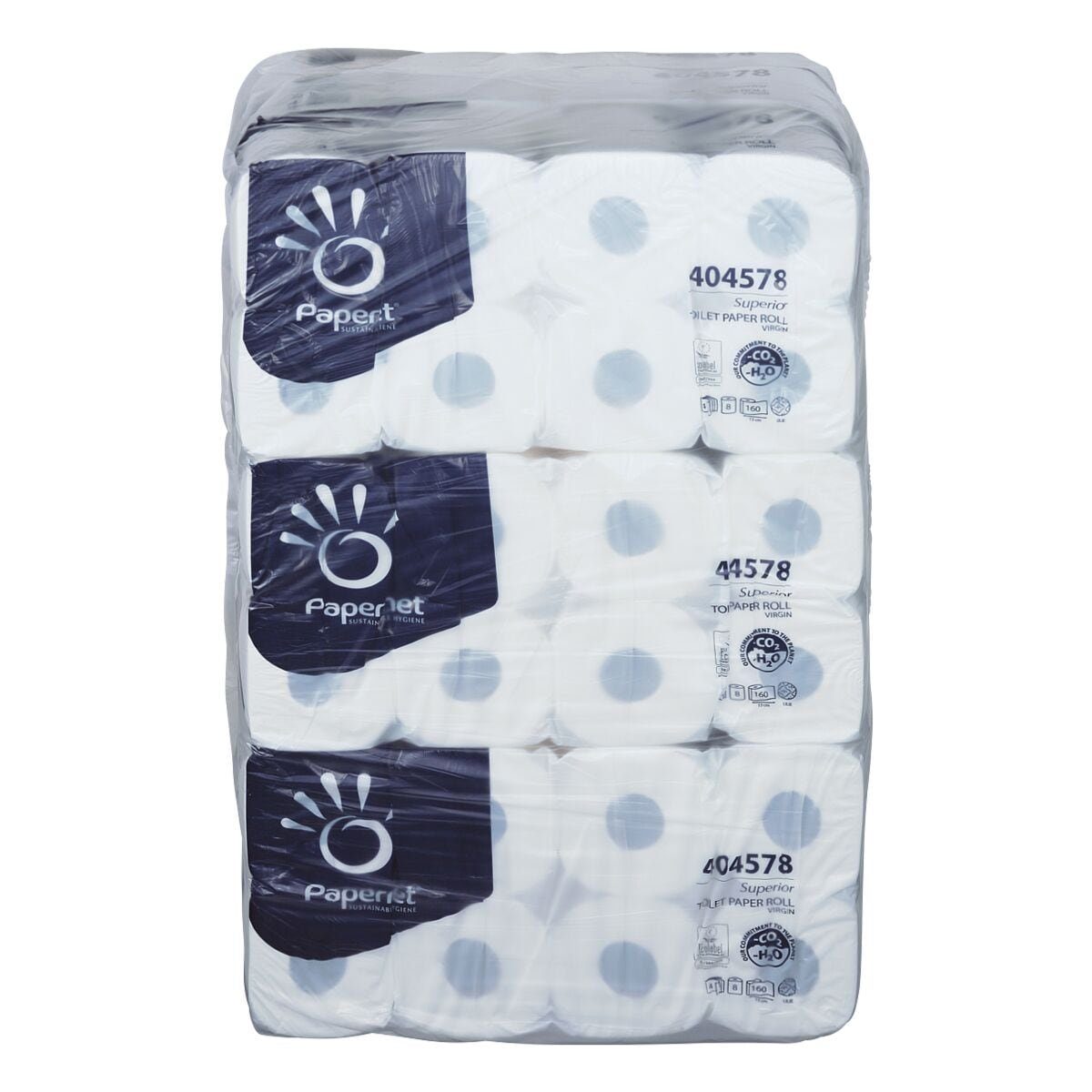 Papernet® Toilettenpapier, 4-lagig, 72 Rollen, hochweiß, 150 Blatt/Rolle