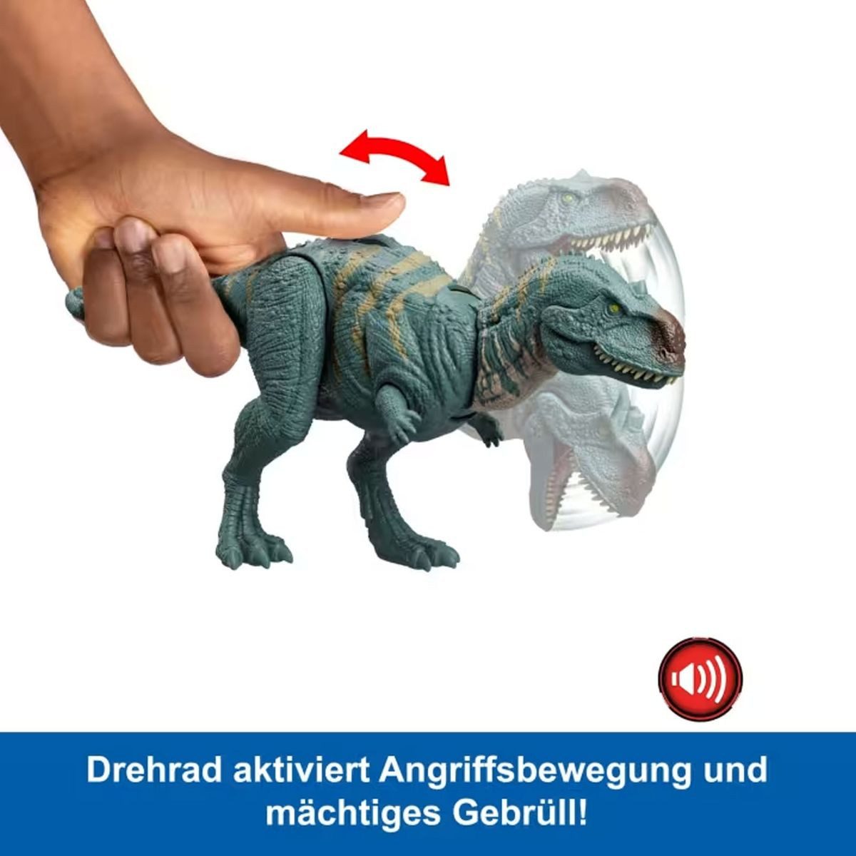 Mattel® Spielfigur Mattel HTK76 - Jurassic World - Majungasaurus 'Major' mit Sound – Bild 2 von 4